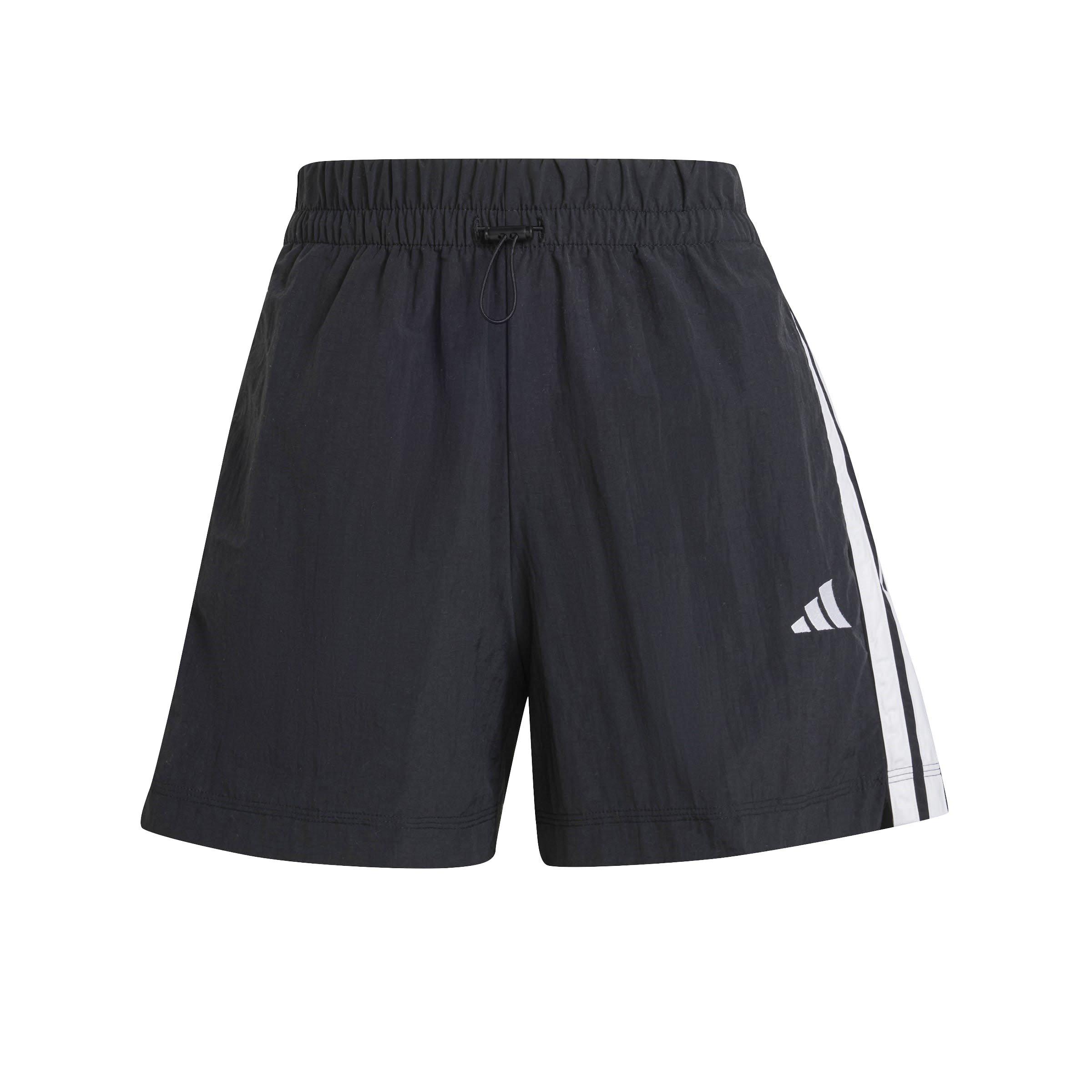 Black/White - adidas - Women's Woven Tracksuit Shorts - 1