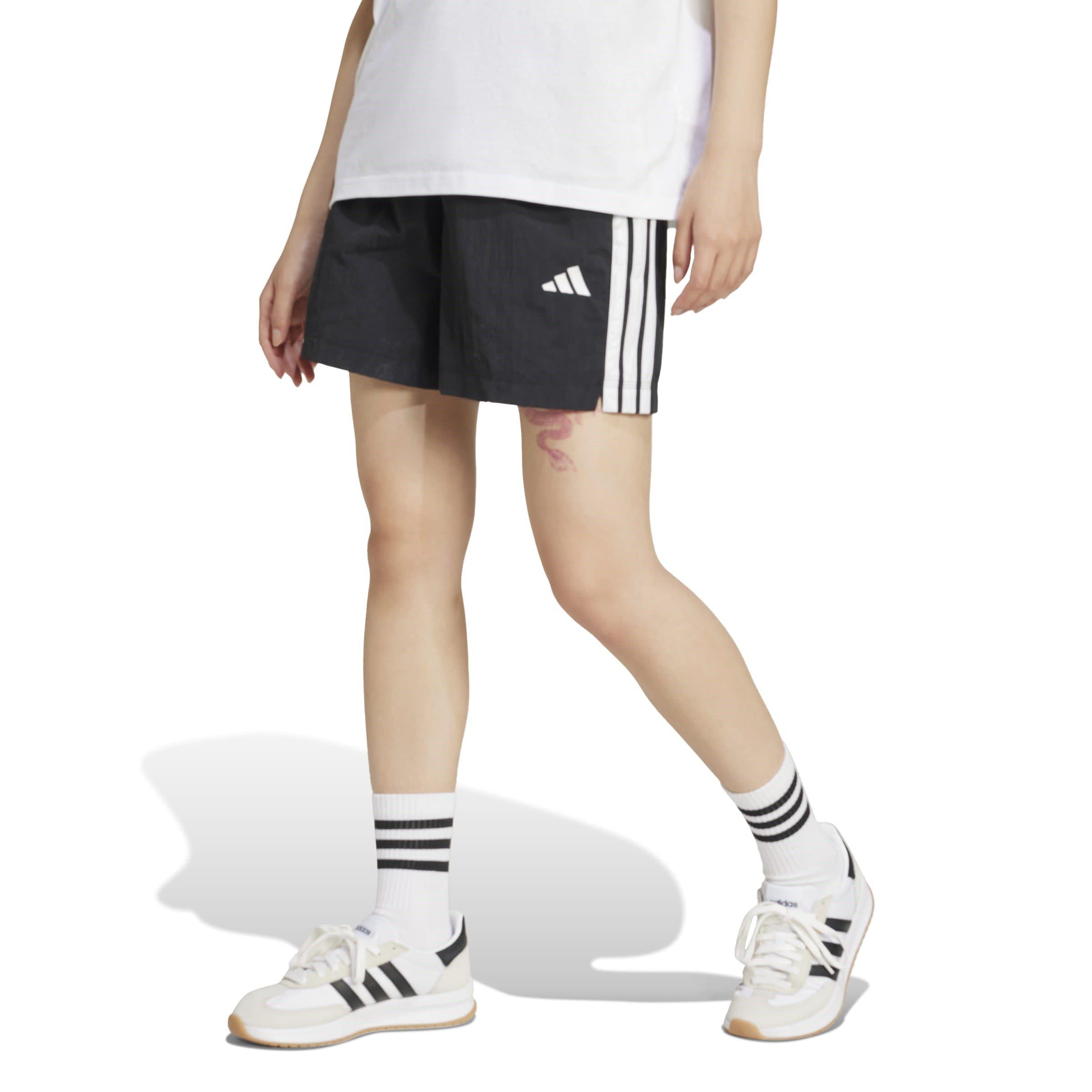 Black/White - adidas - Women's Woven Tracksuit Shorts - 2