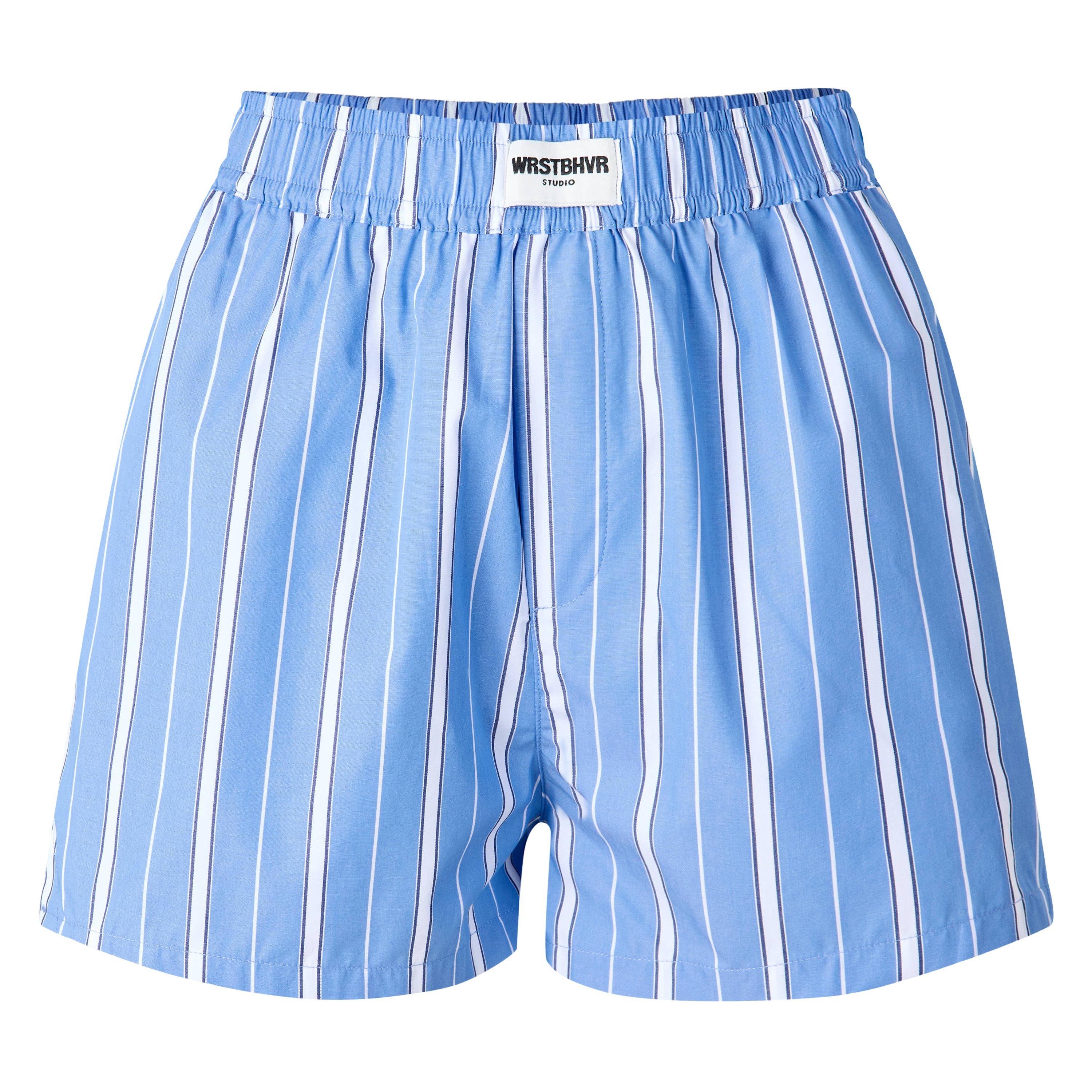 Blue - WRSTBHVR - Women's Woven Tracksuit Shorts - 1