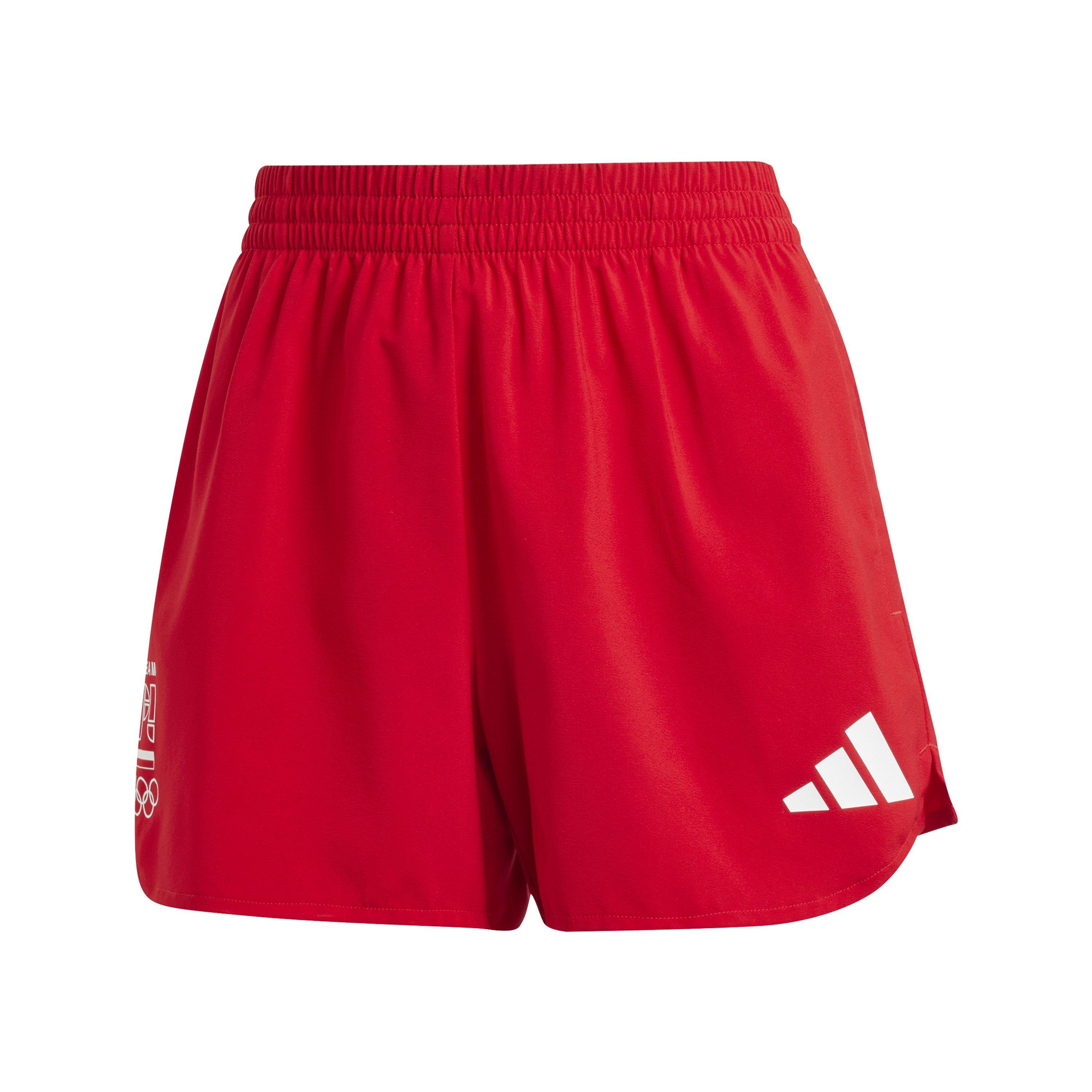 Better Scarlet - adidas - Women's Noc Plvn Woven Tracksuit Shorts - 1