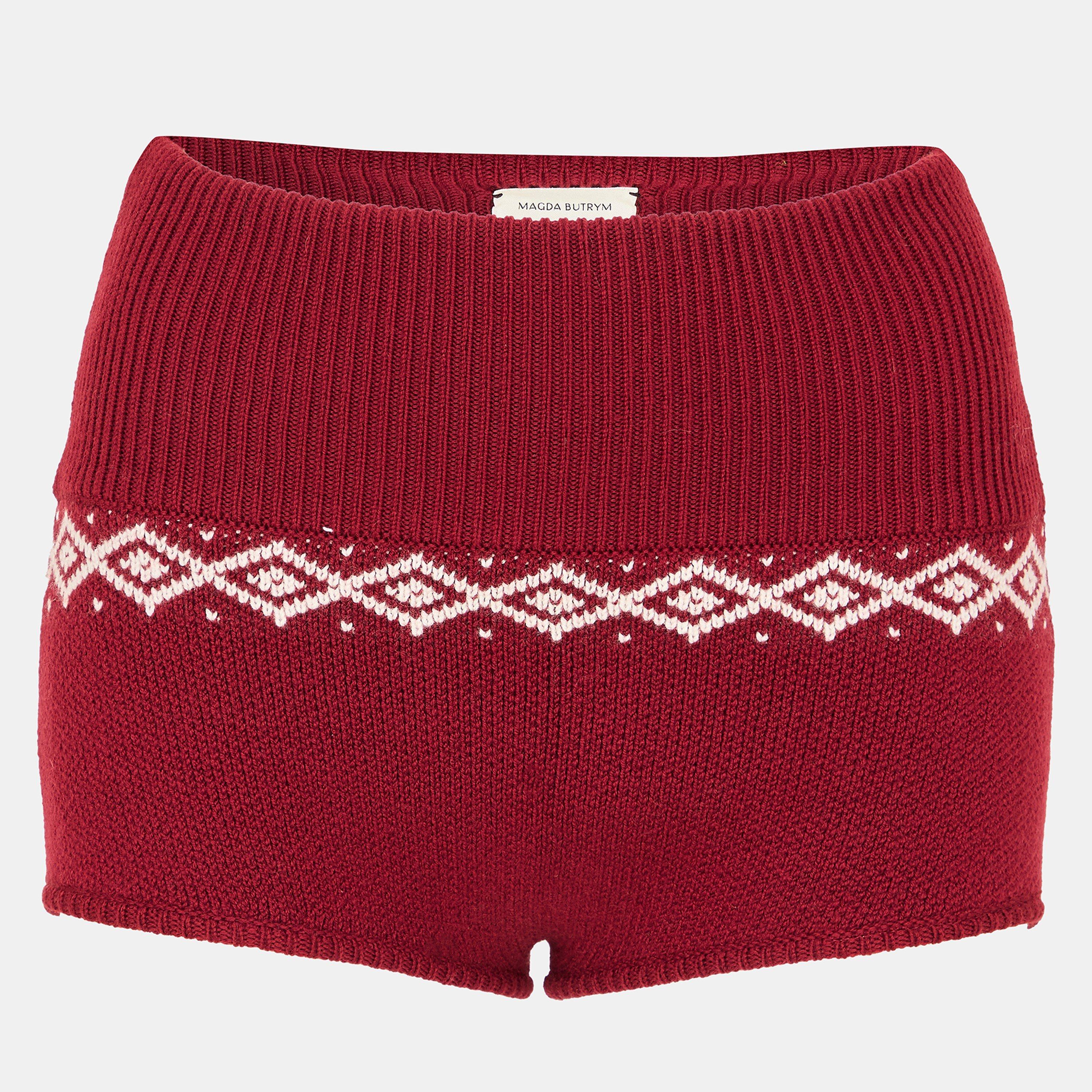 Bordeaux - Magda Butrym - Women's Woven Tracksuit Shorts - 1