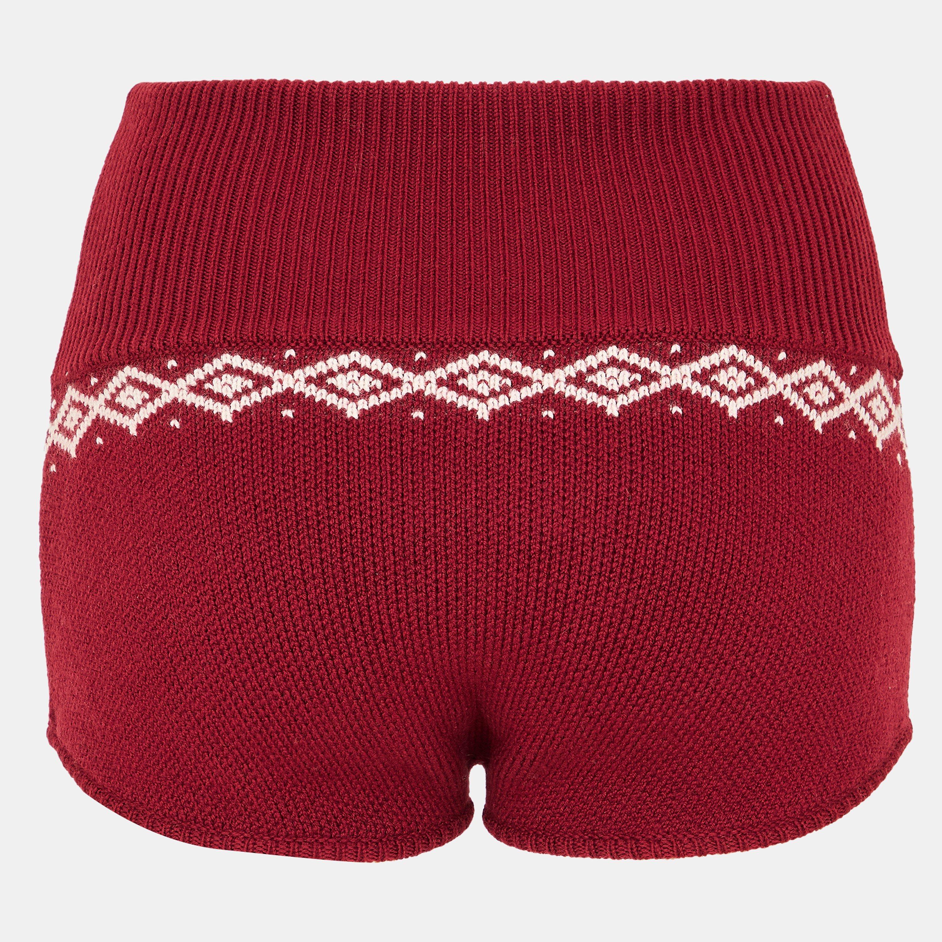 Bordeaux - Magda Butrym - Women's Woven Tracksuit Shorts - 2