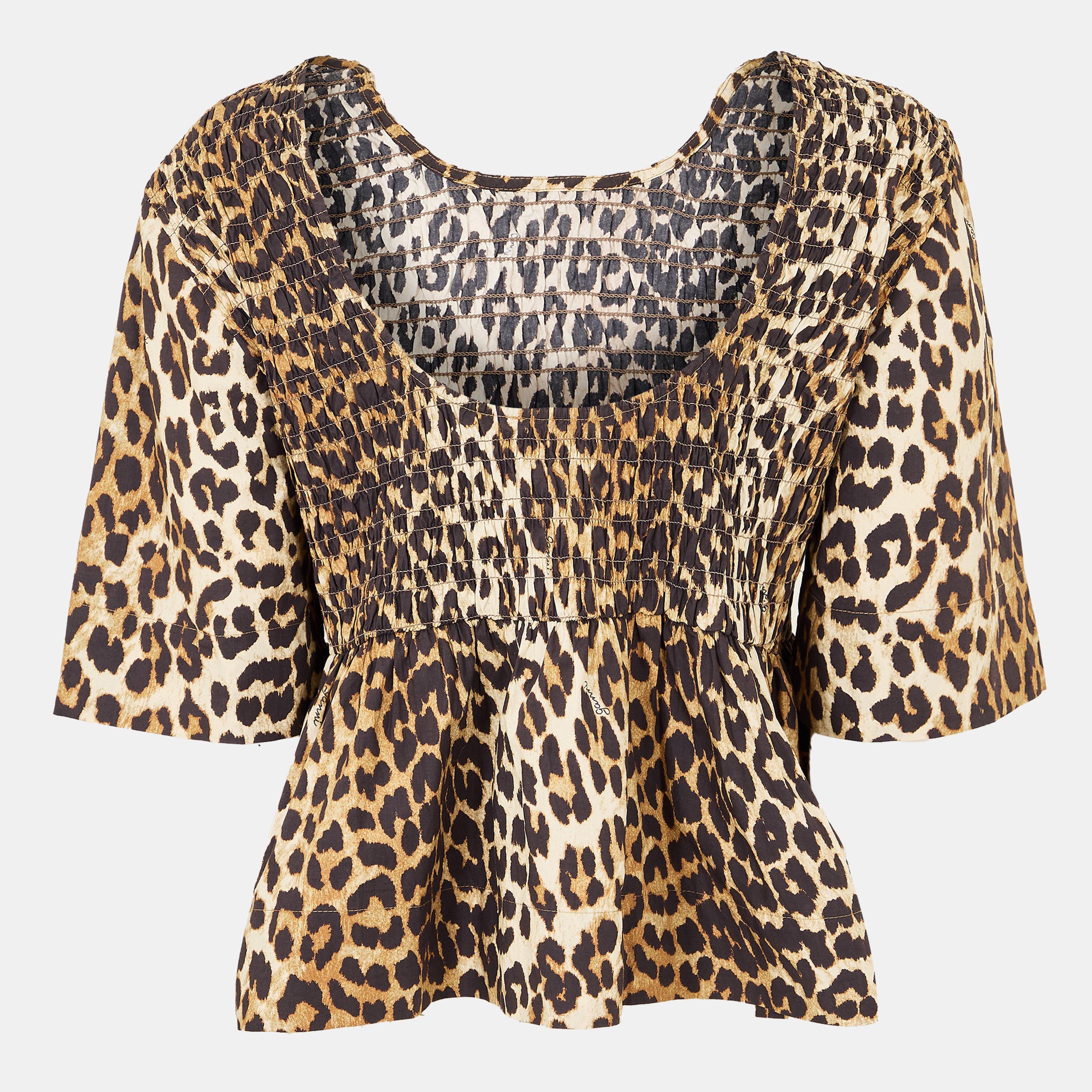 Leopard - Ganni - Smock Top - 2