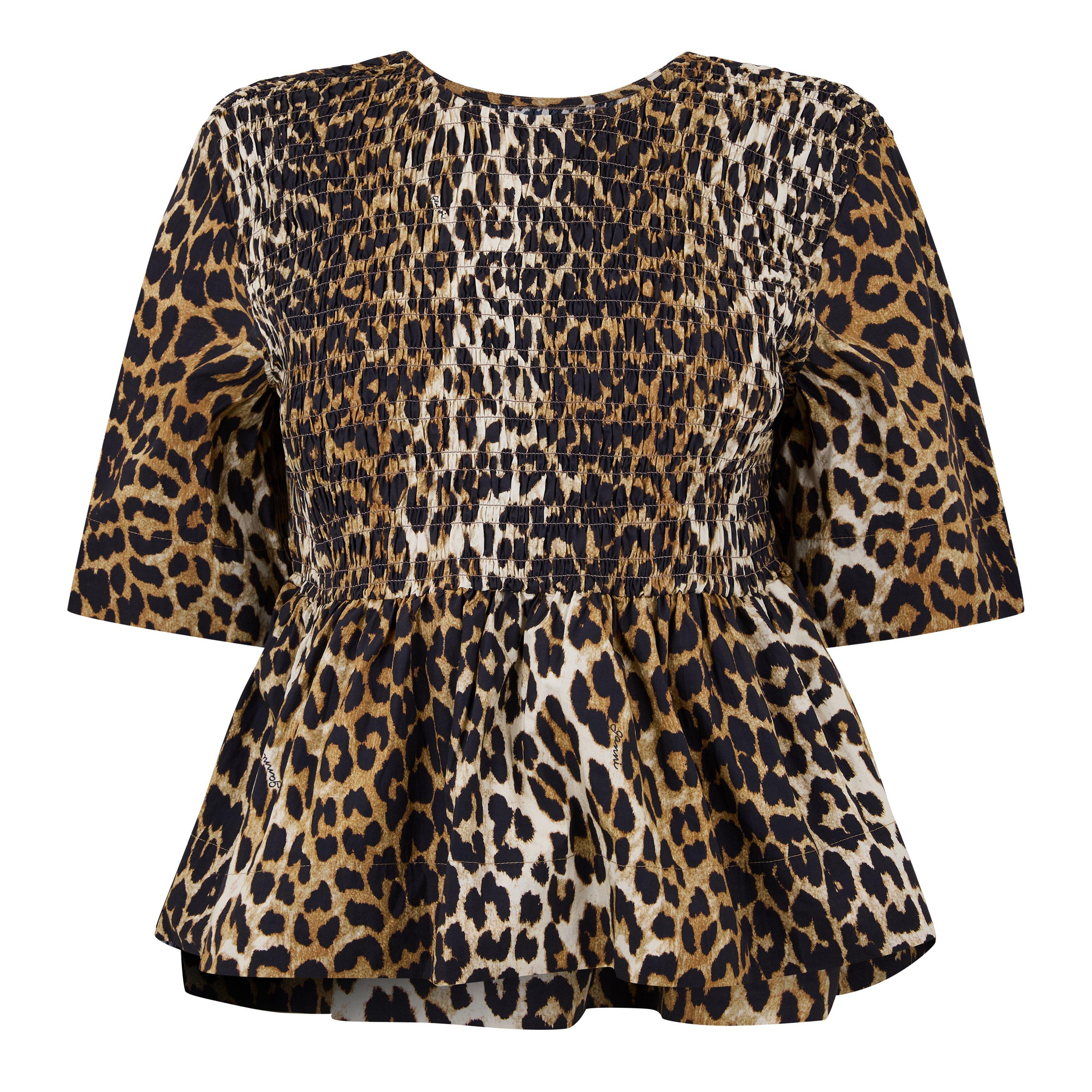 Leopard - Ganni - Smock Top - 5
