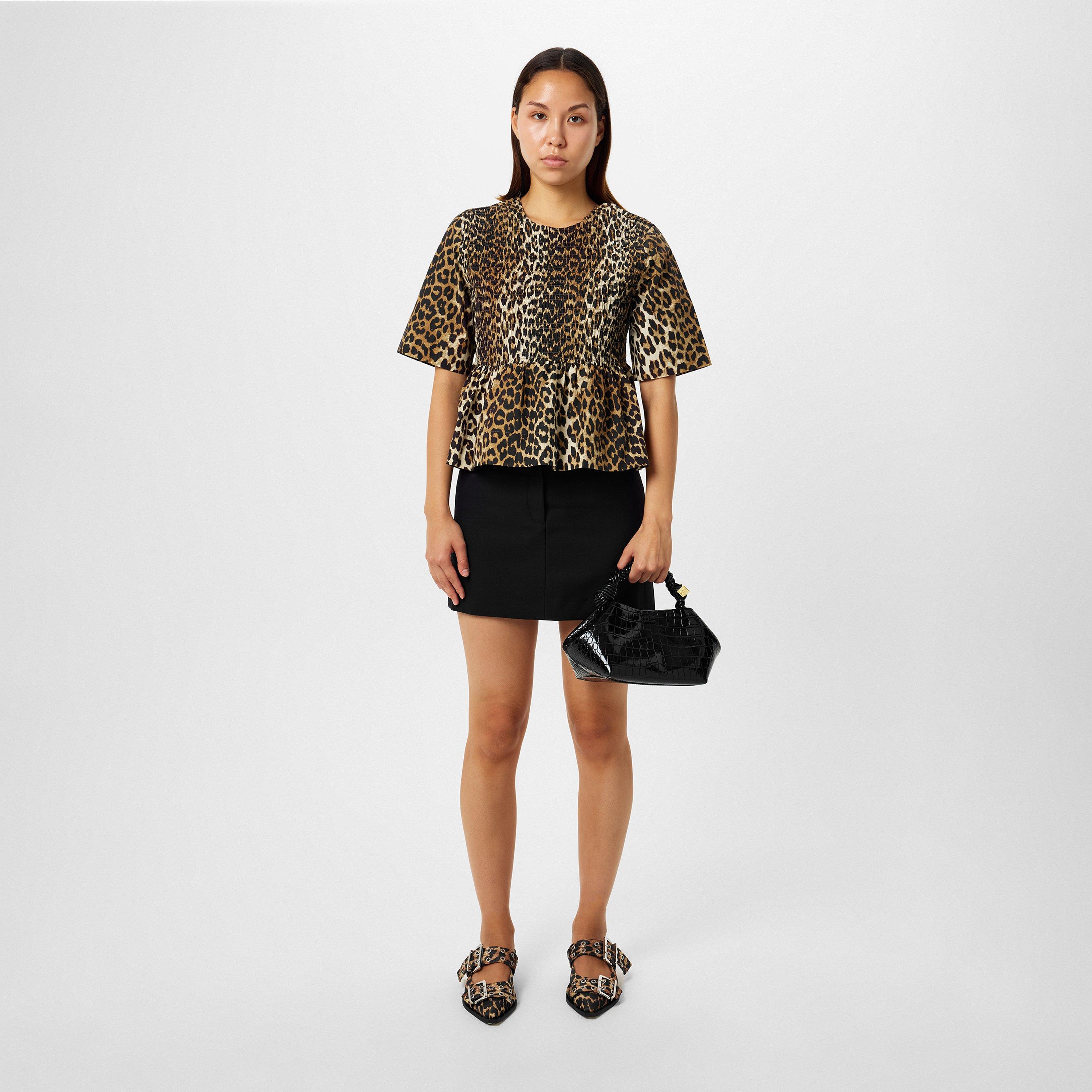 Leopard - Ganni - Smock Top - 4