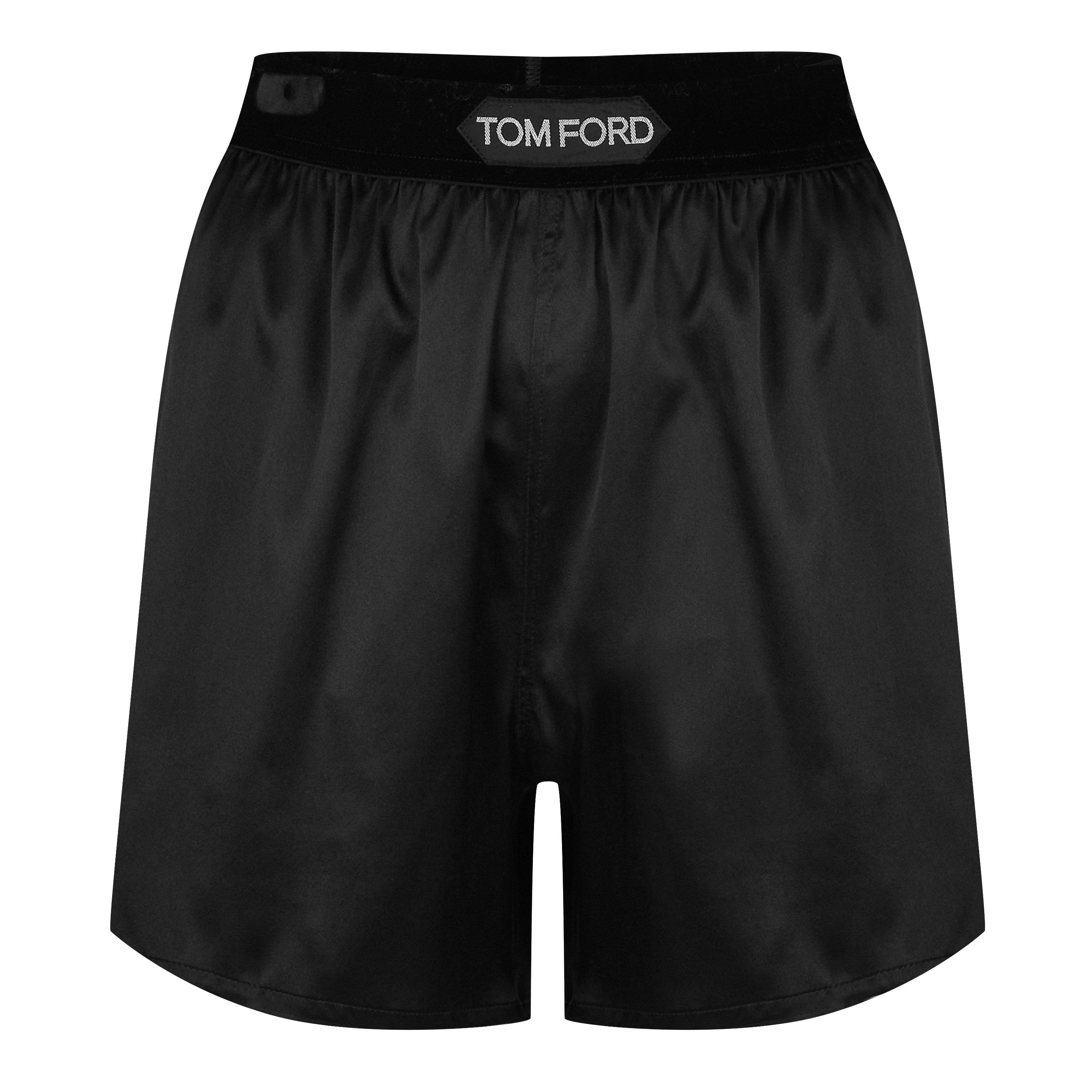 Black - Tom Ford - Women's Logo Waistband Silk Boxers - 1