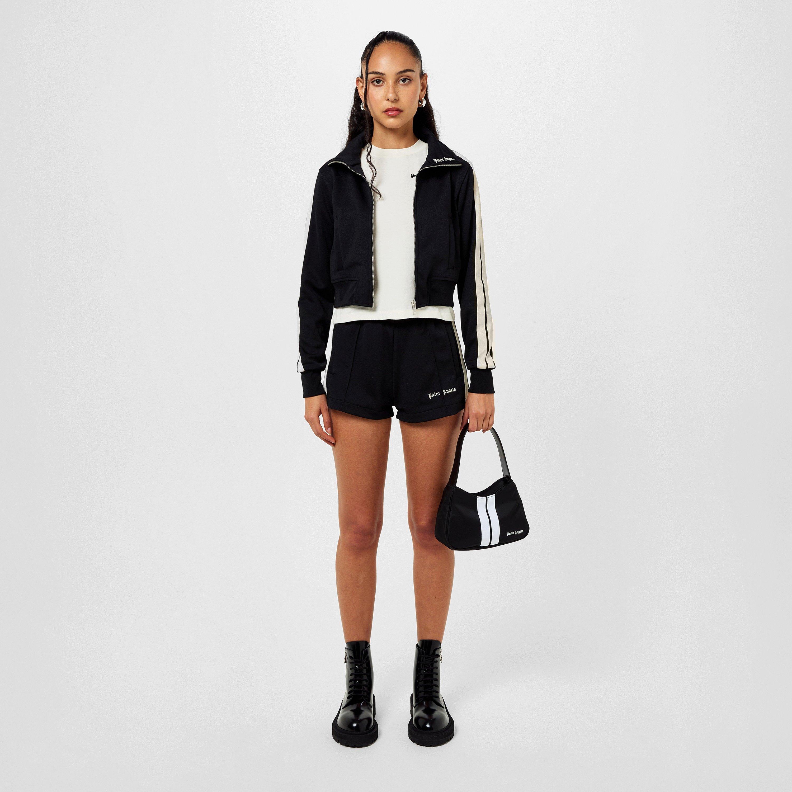 Blk/Wht 1001 - Palm Angels - Track Hot Shorts - 4