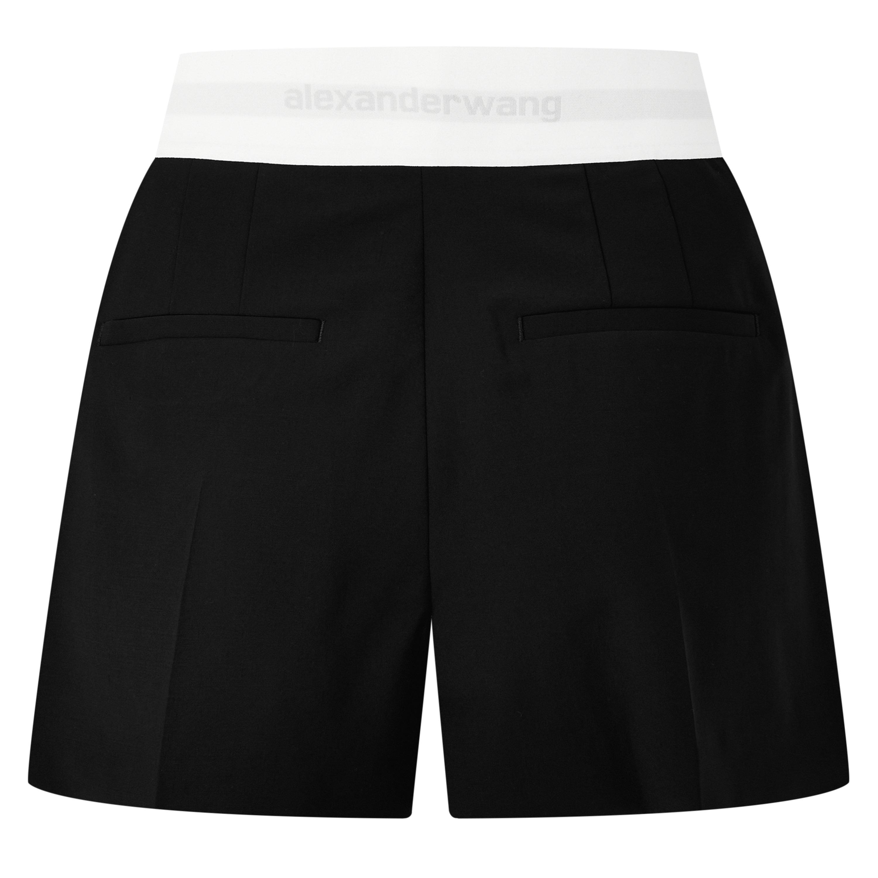 Black - Alexander Wang - Women's High-Waist Pleated Tailored Shorts - 6