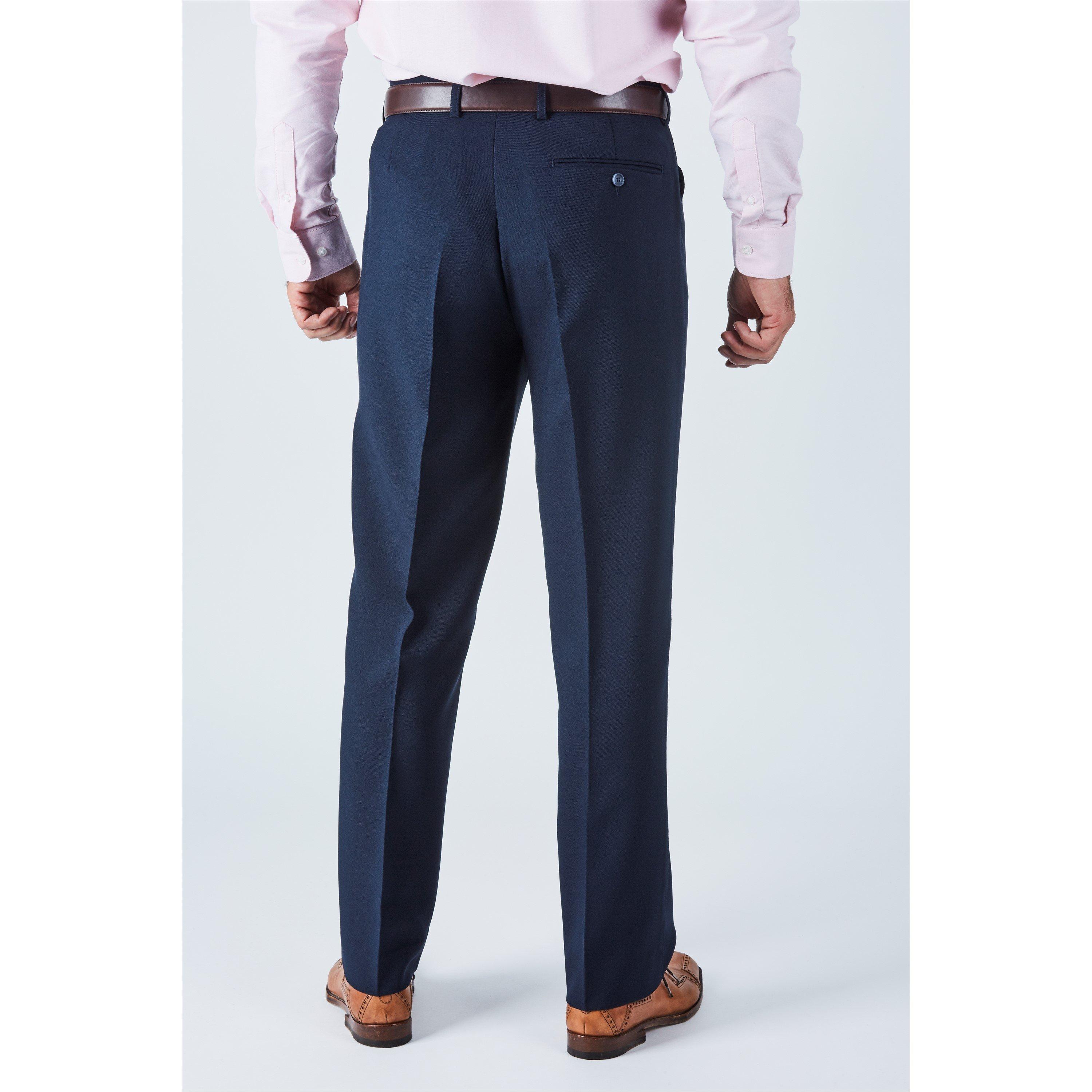 Navy - Harvey and Jones - Men's Suit Trousers - 2