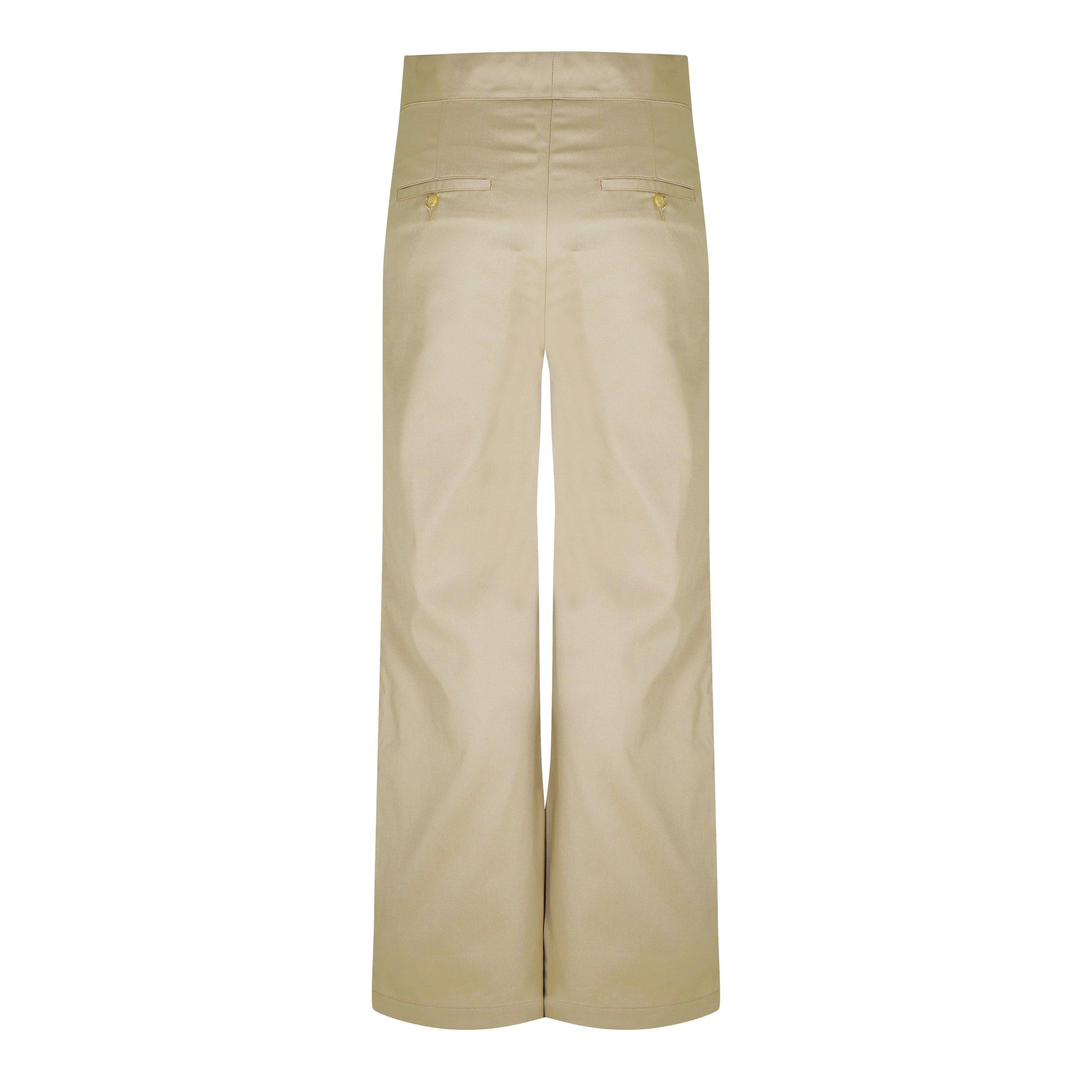 Bge/Wht 6101 - Palm Angels - Reversed Waistband Chino Pants - 6