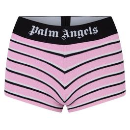 Palm Angels Striped Knit Shorts