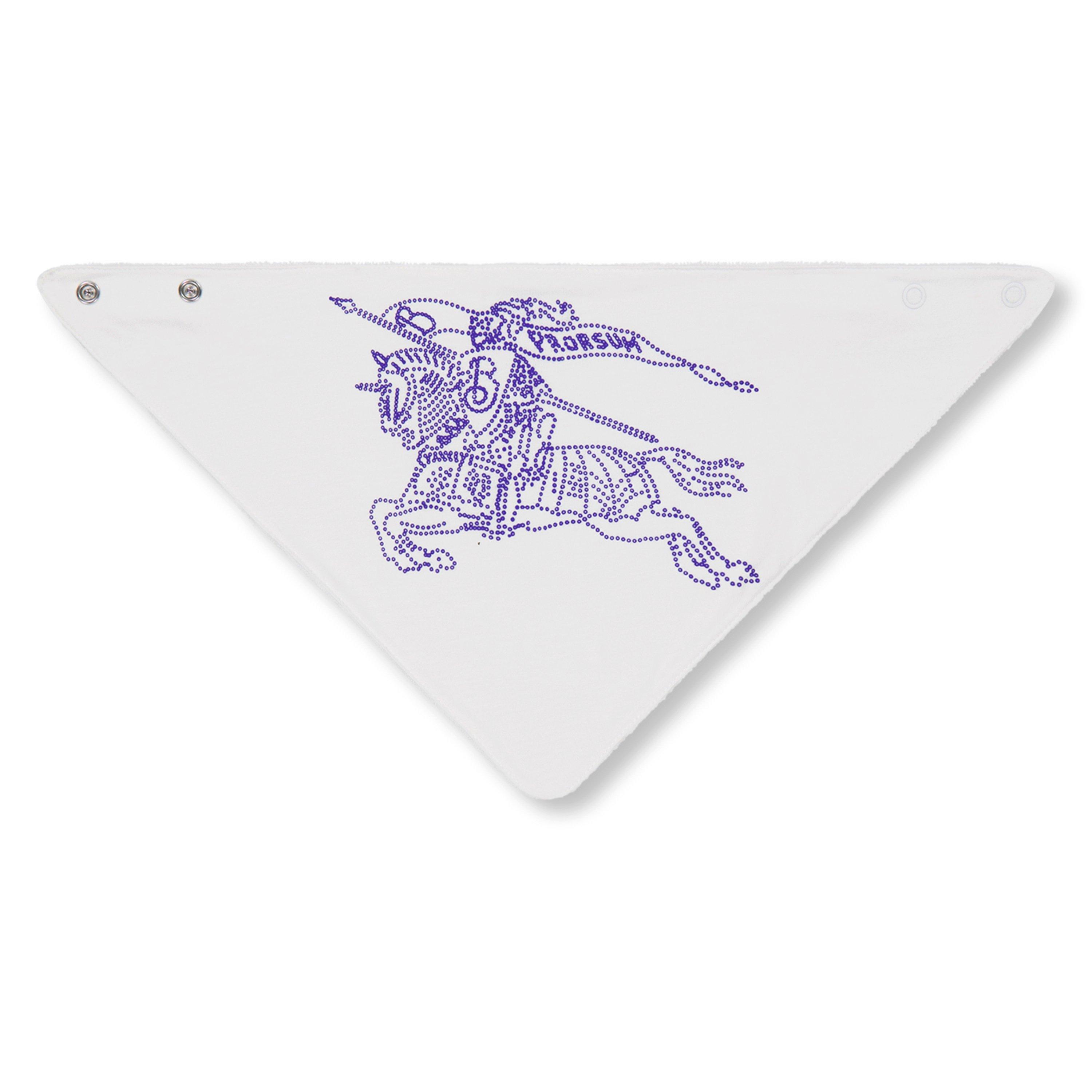 White A1464 - Burberry - Equestrian Knight Design Cotton Two-Piece Gift Set Baby - 3