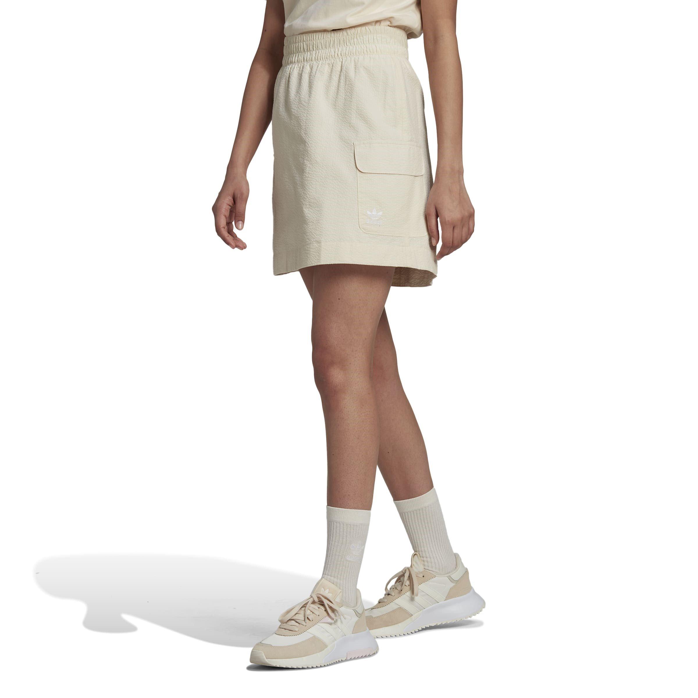 Hvid - adidas Originals - Poplin Skater Skirt - 2