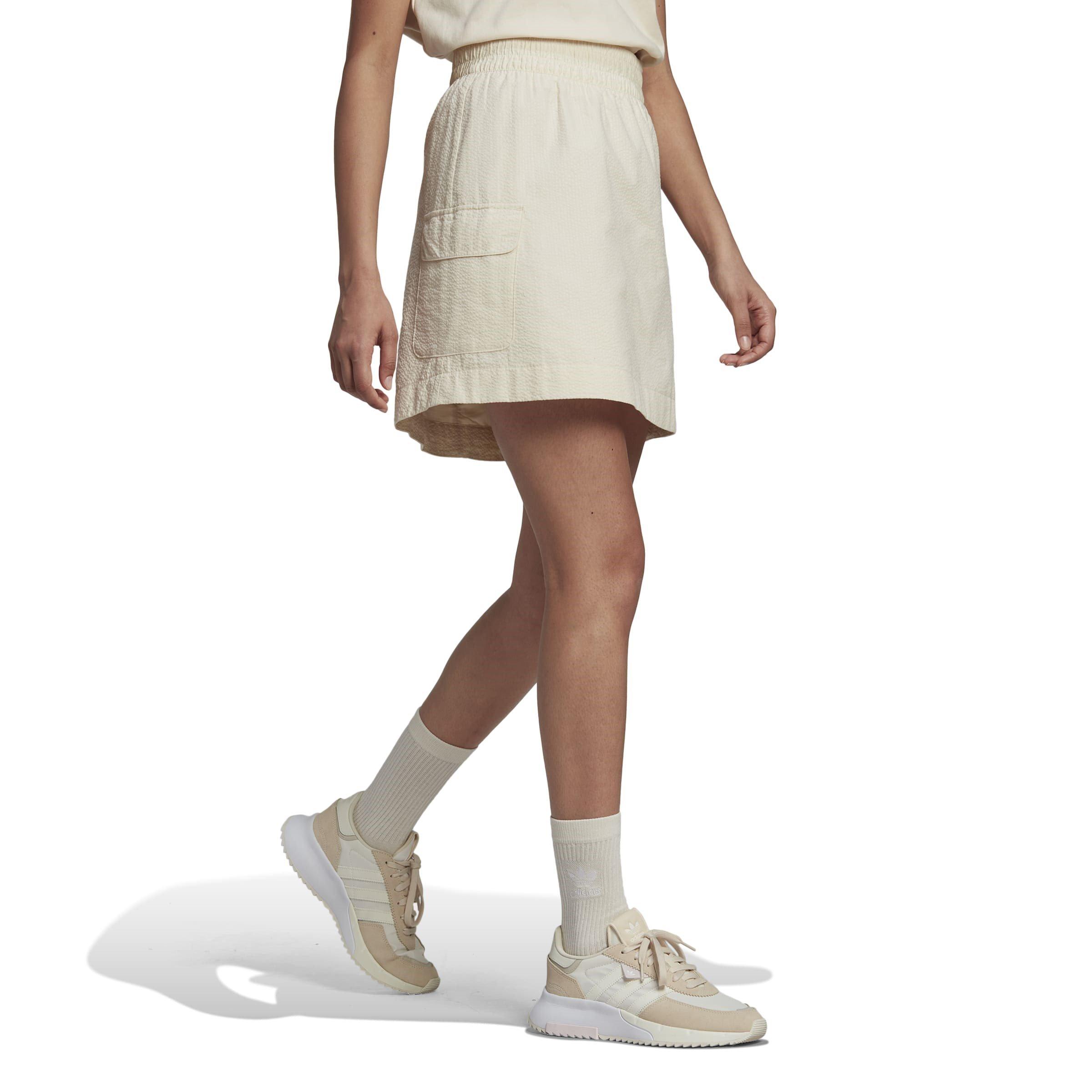Hvid - adidas Originals - Poplin Skater Skirt - 4