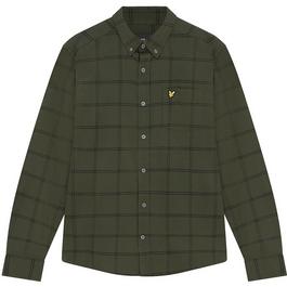 Lyle and Scott Windowpane Shrt Sn99