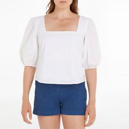 Tommy Hilfiger ORGANIC SHORT SLEEVE BLOUSE