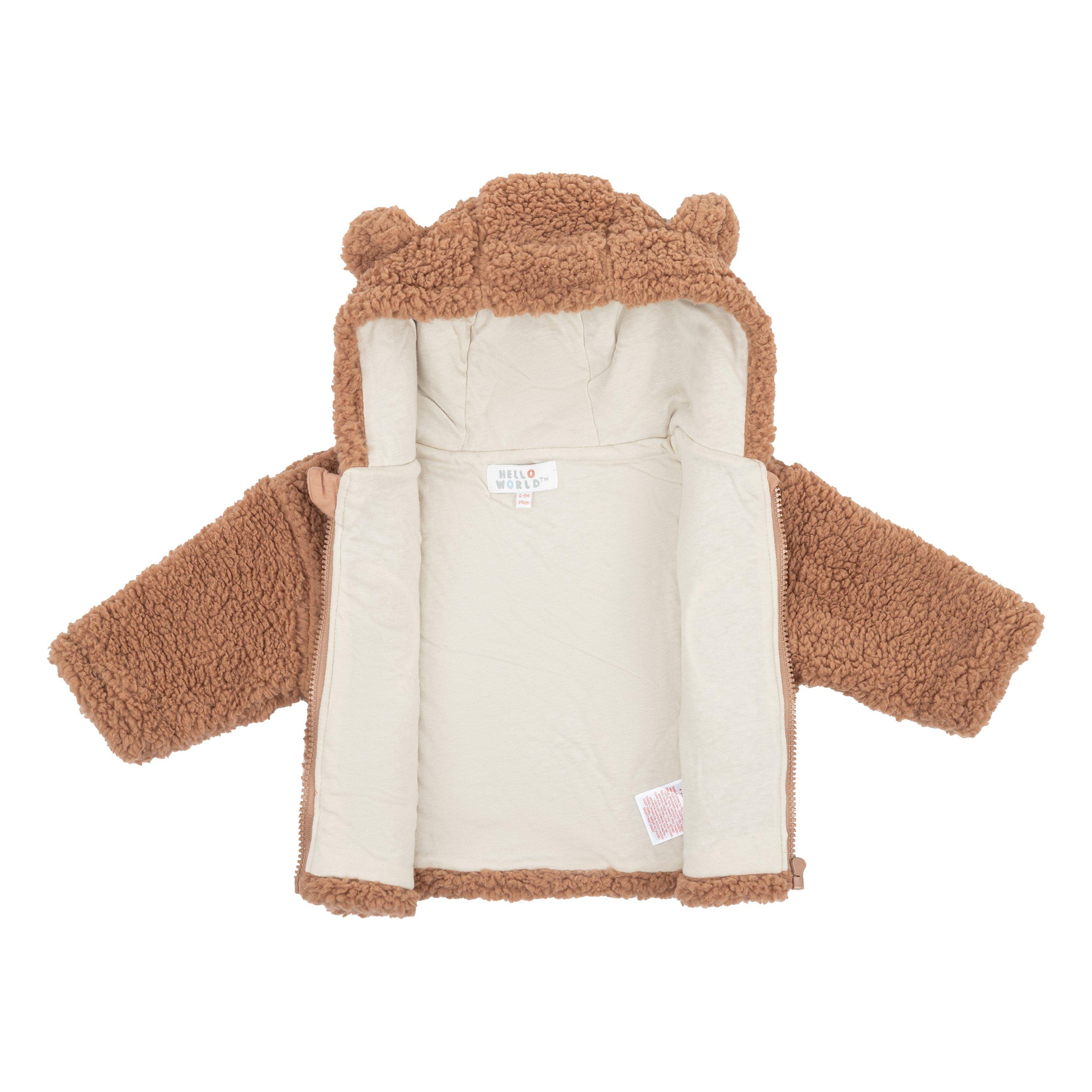 Castanho - Hello World - Kids' Bear Borg Teddy Coat - 3