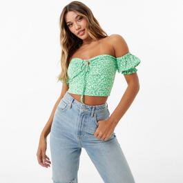 Jack Wills JW Off Shoulder Crop Top