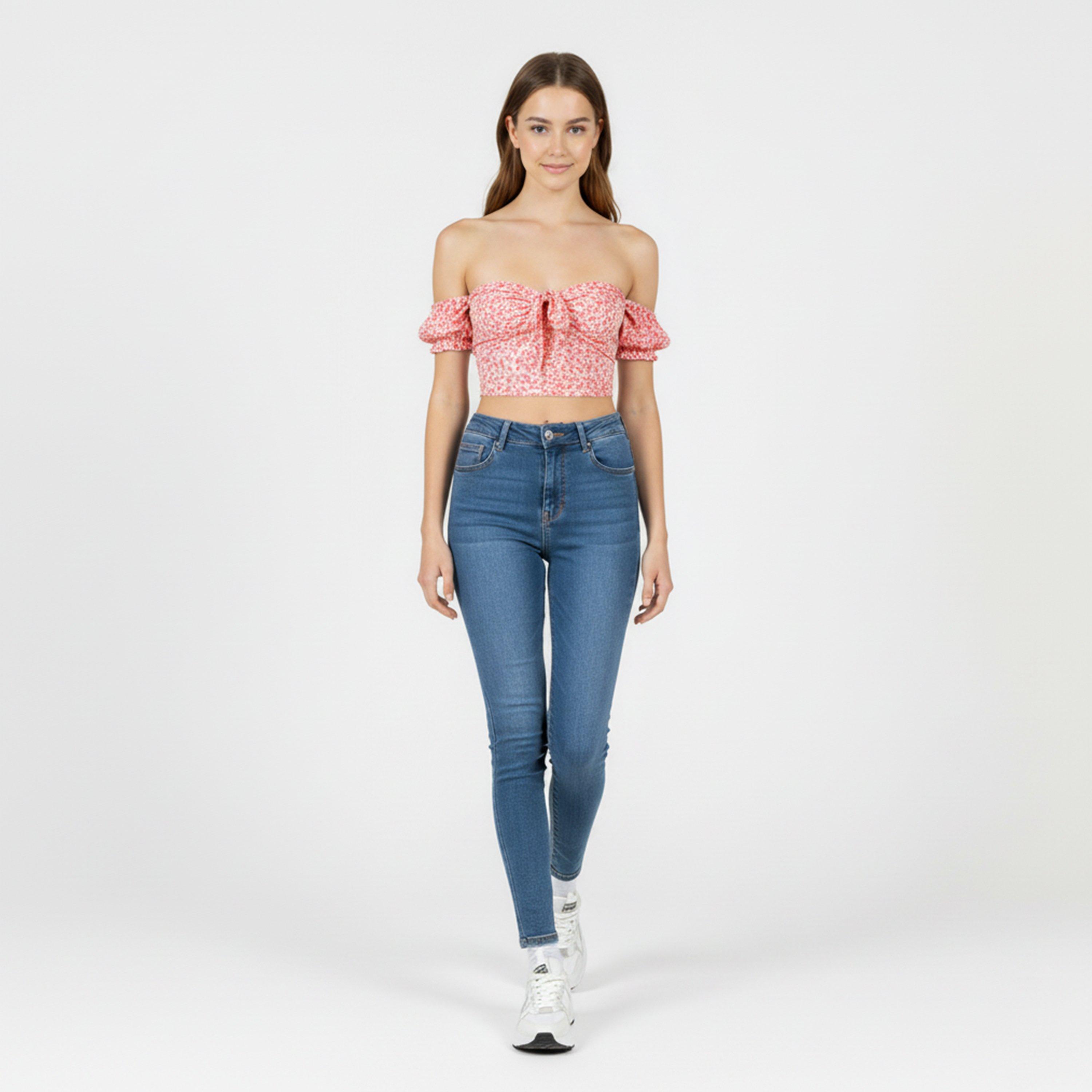 Rosa Druck - Jack Wills - Off Shoulder Crop Top - 5