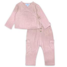 Hello World Baby Girls Cotton Set