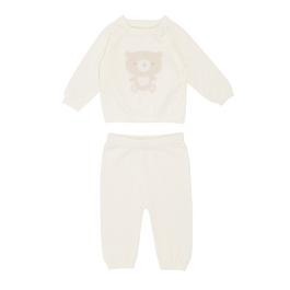 Hello World HelloW Bear Knit Top and Trousers Set Babies