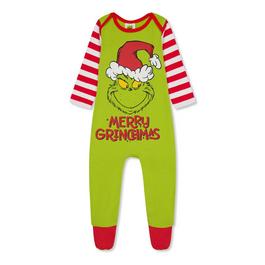 Character Baby Unisex Family Christmas Grinch Babygrow