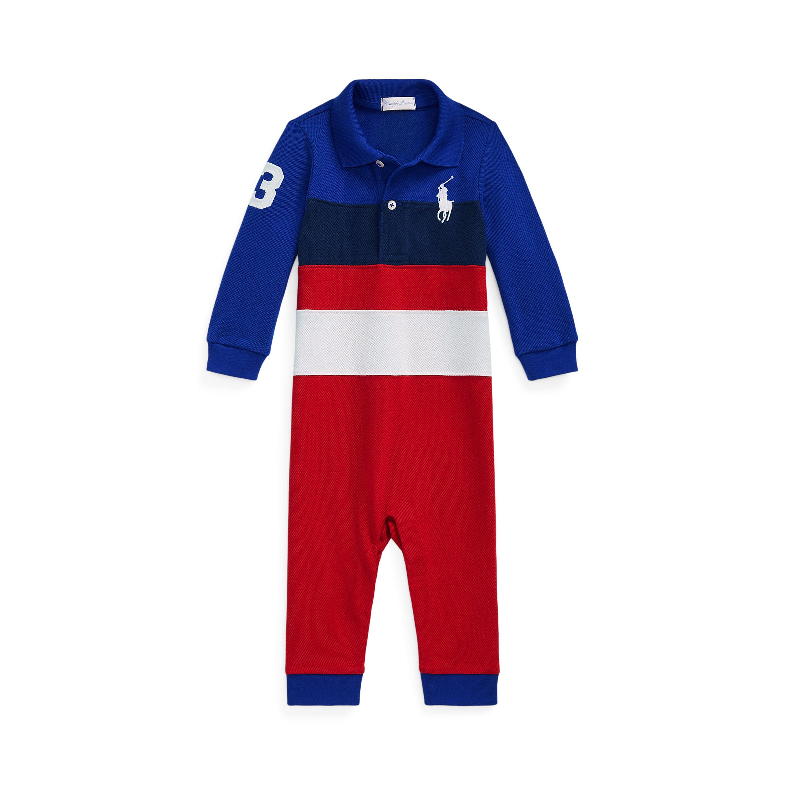 Red Multi - Polo Ralph Lauren - Logo All In One Infants - 1