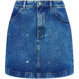 Hugo Gebisi Denim Mini Skirt