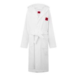 Hugo Cotton Terry Red Logo Dressing Gown