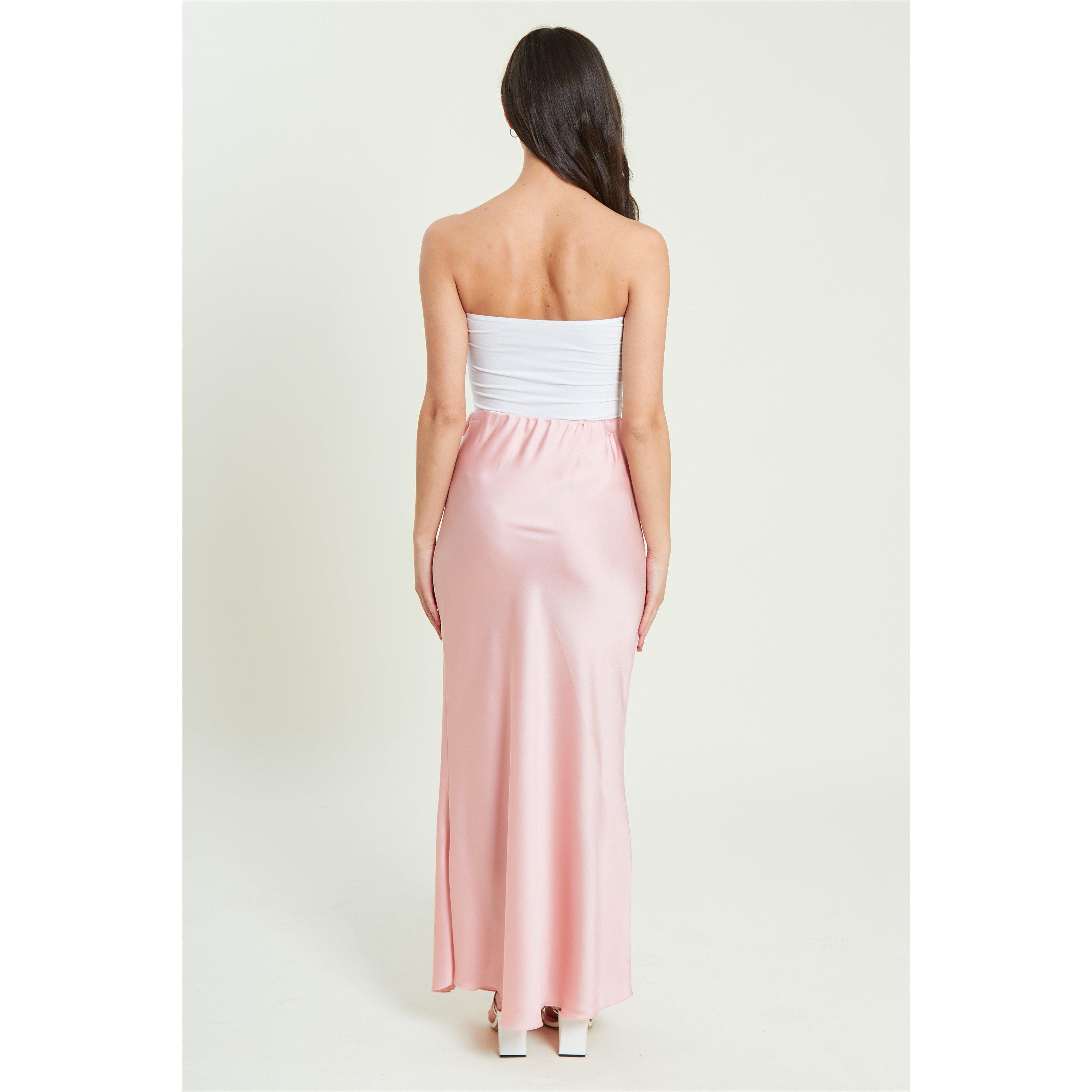 Heißes Pink - Be You - Satin Midi Skirt - 3
