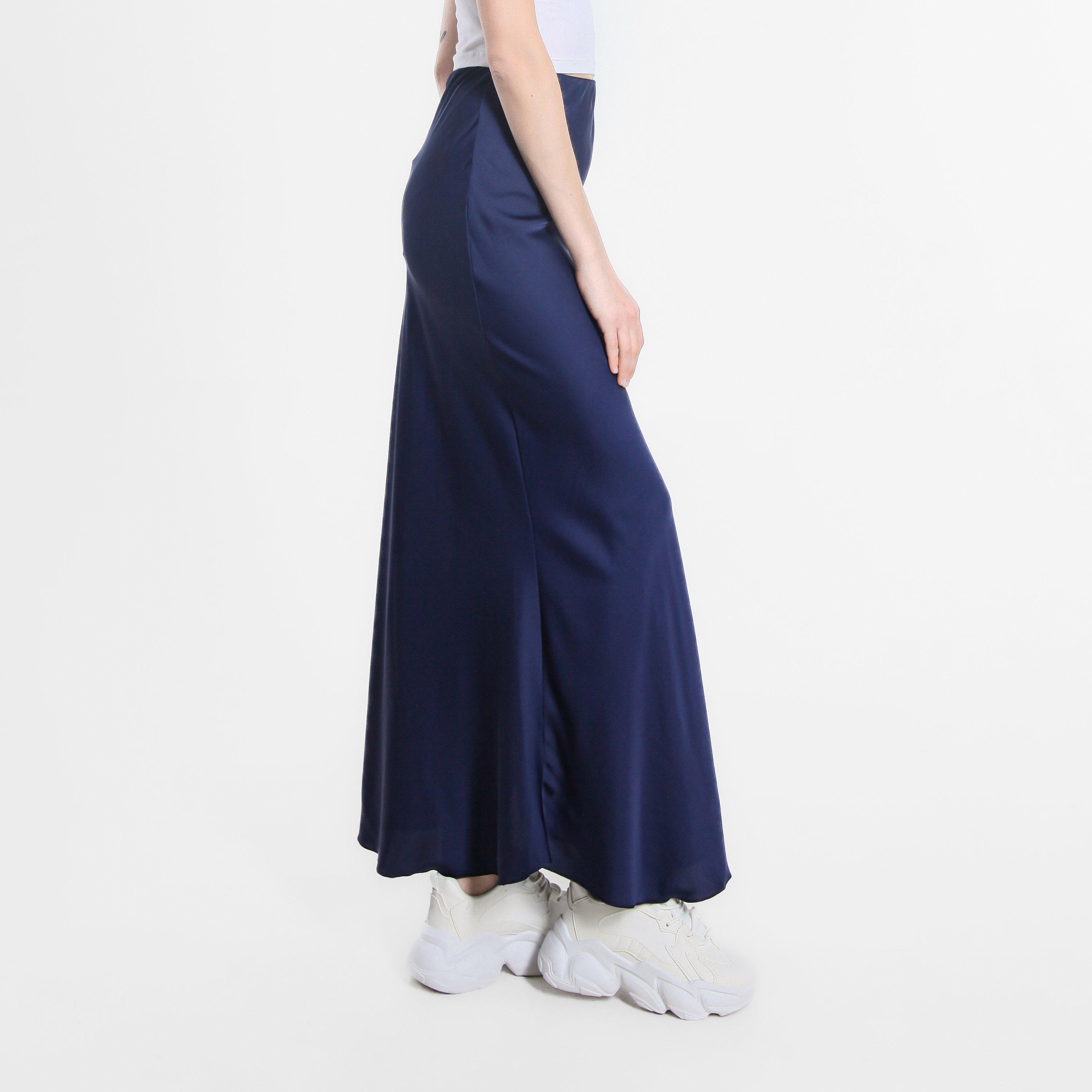 Marine - Be You - Women's Satin Midi Skirt - 3