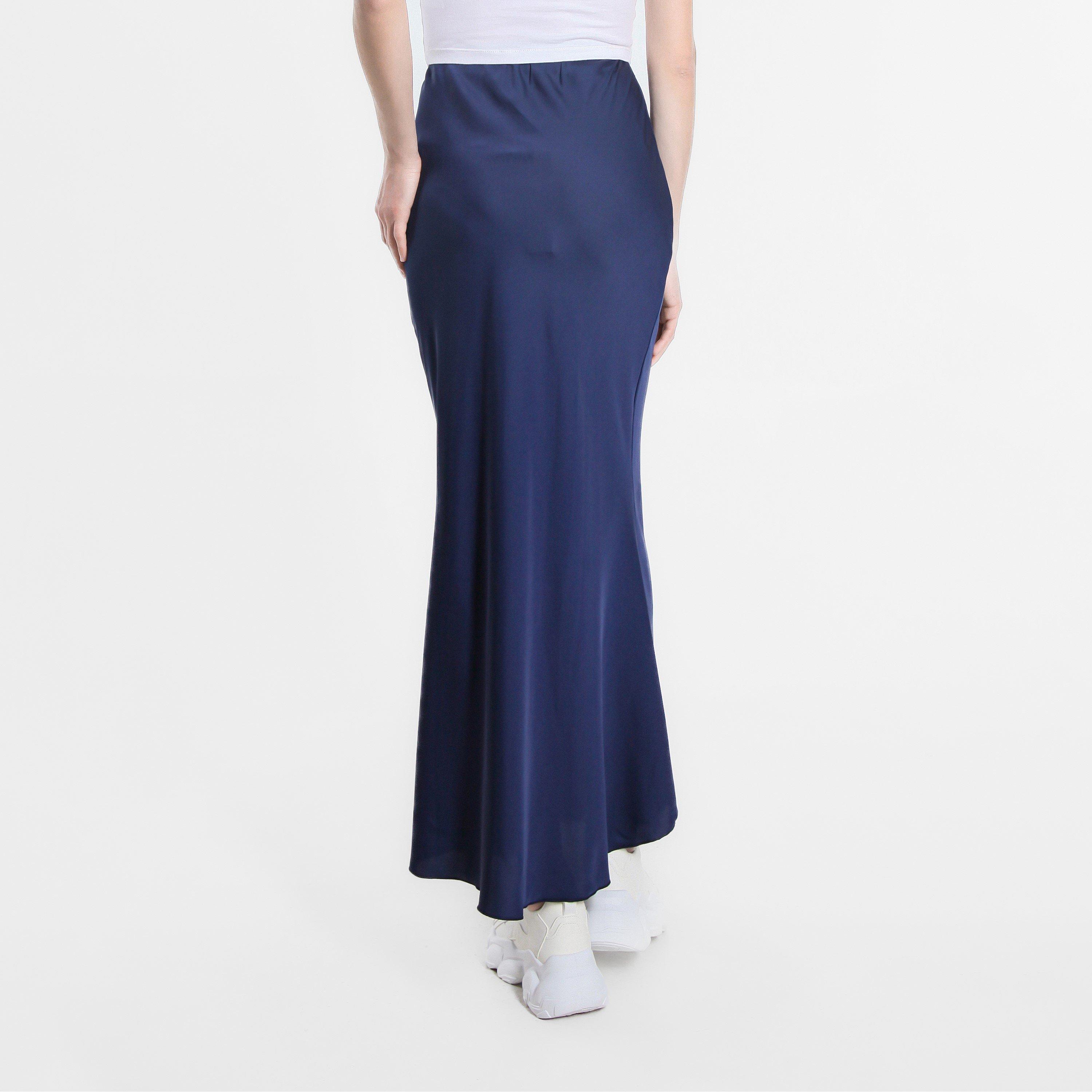 Marine - Be You - Women's Satin Midi Skirt - 4