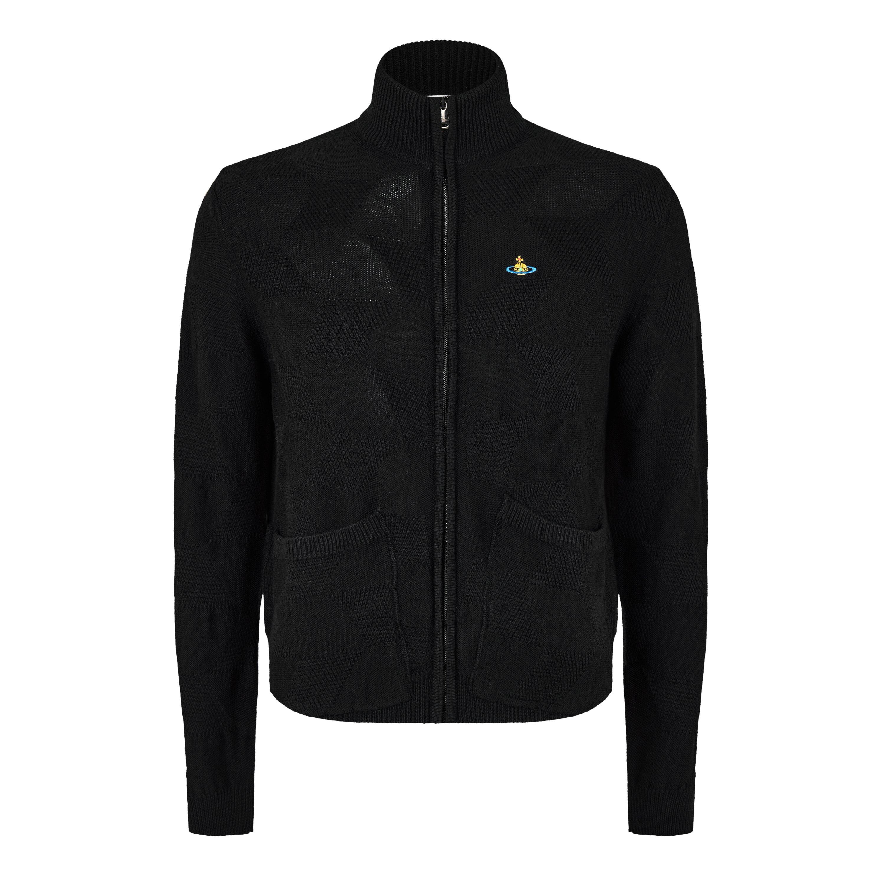 Black - Vivienne Westwood - Fisherman Full Zip Cardigan - 5