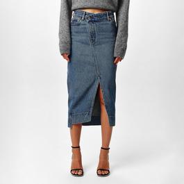 Jacquemus La Jupe De Nimes Midi Skirt