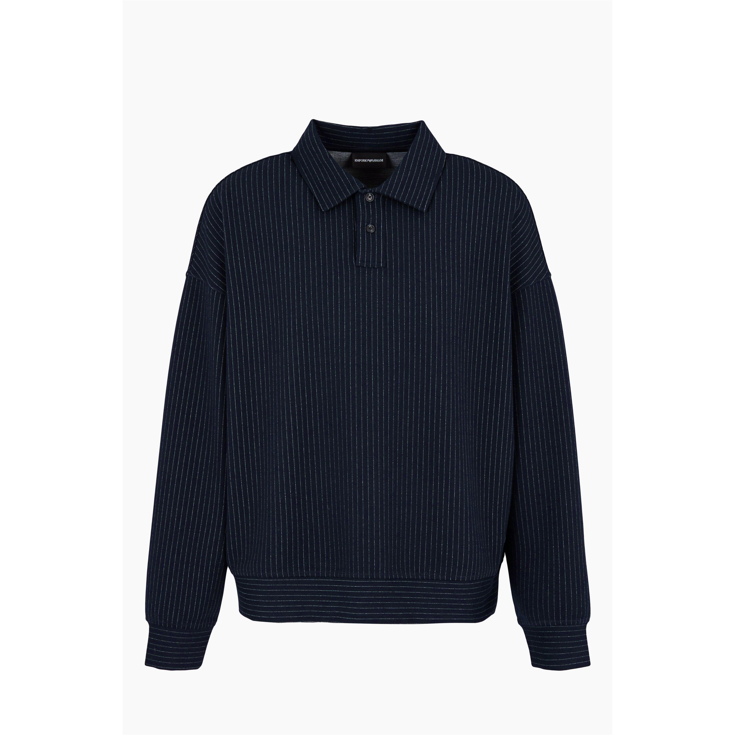 Blu Navy - Emporio Armani - Pinstripe Top - 5