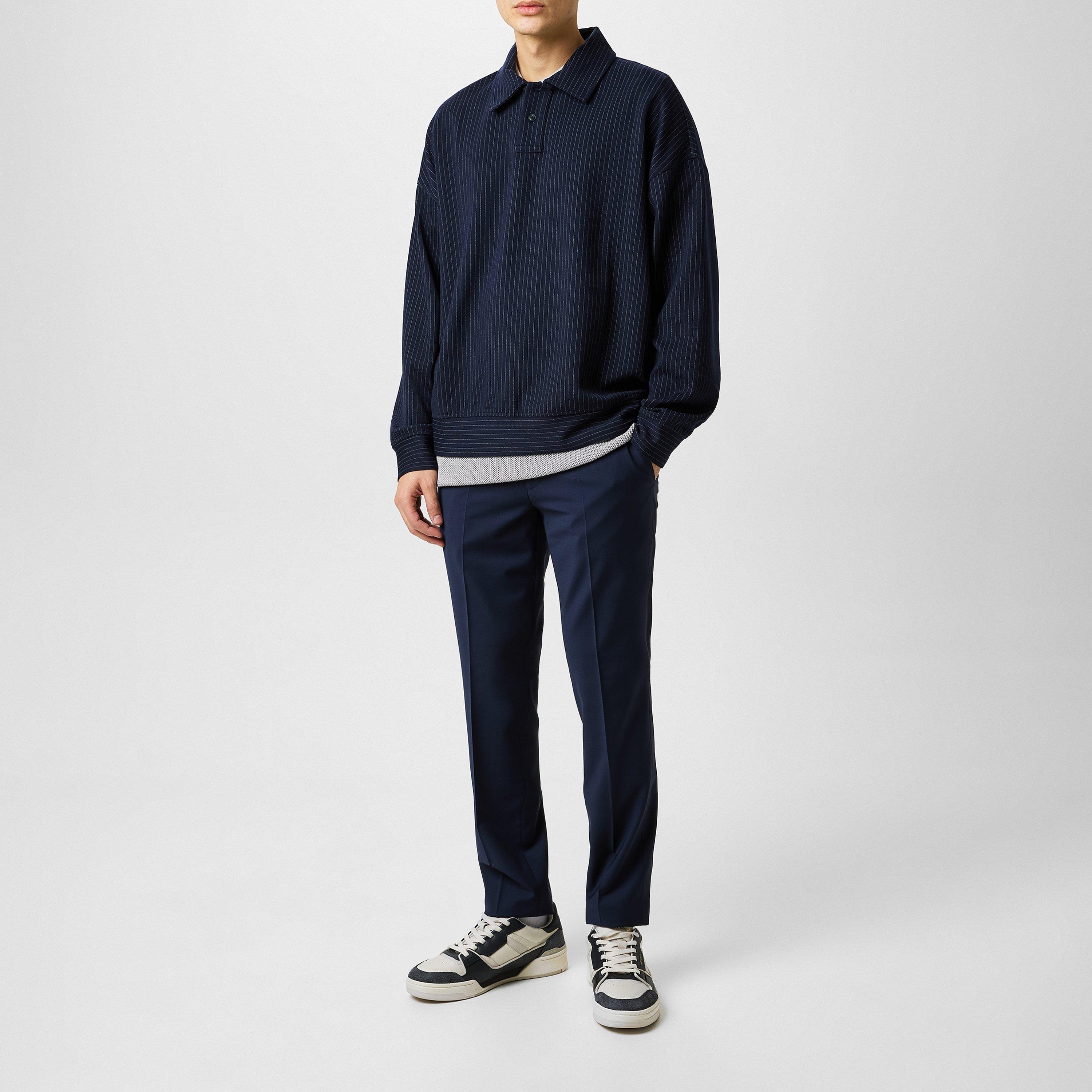 Blu Navy - Emporio Armani - Pinstripe Top - 4