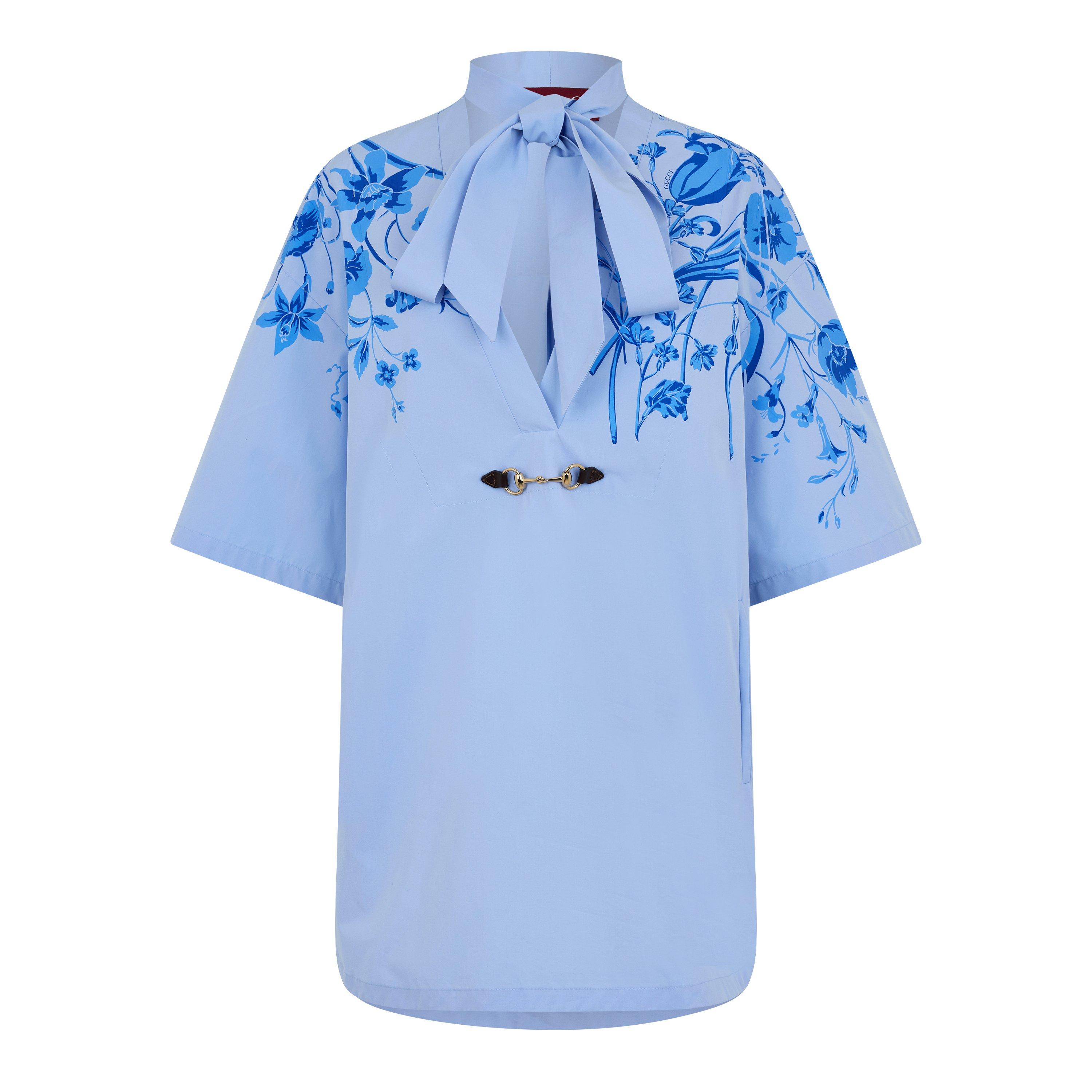 Gucci Top - Baby Blue/Mix - Size 44 (UK 12)