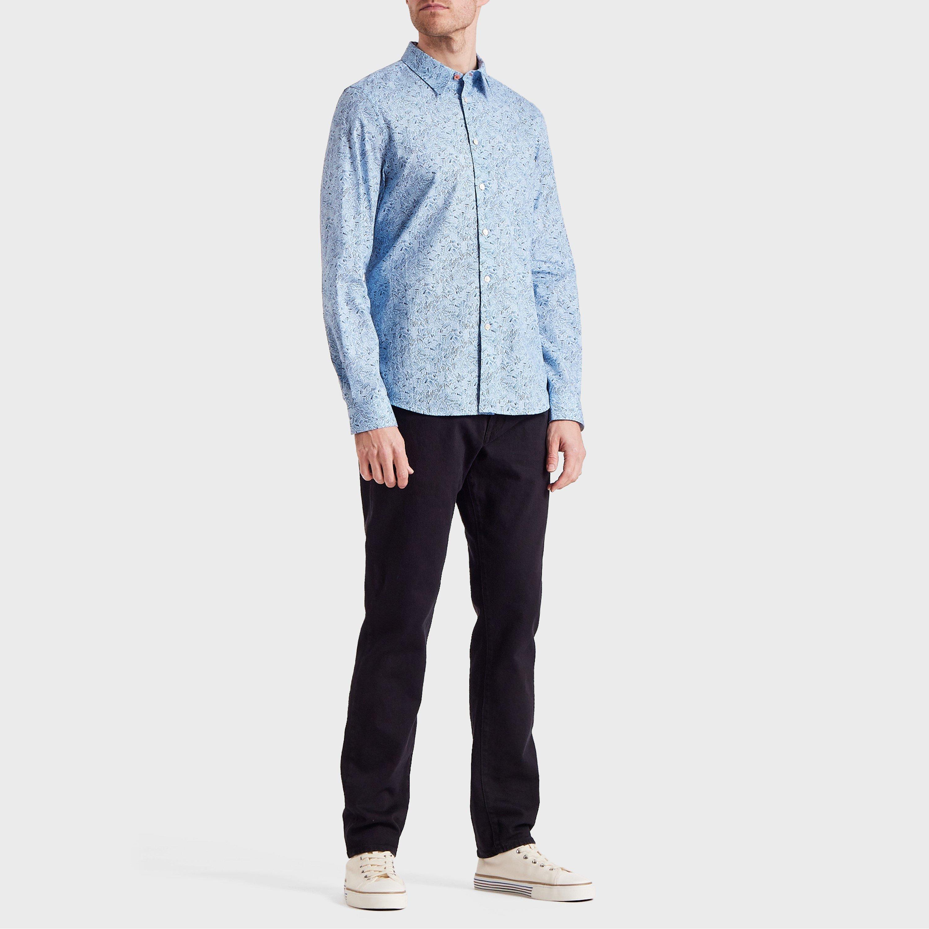 Blue 40 - PS Paul Smith - Men's Long-Sleeve Patterned Shirt - 5