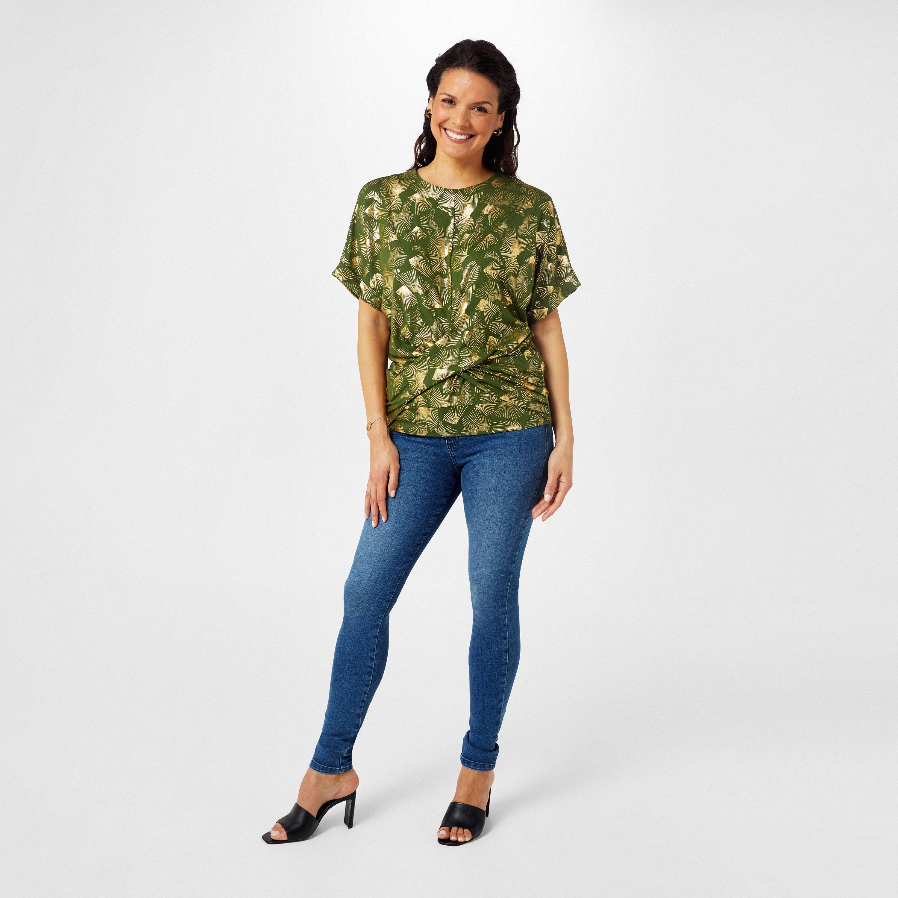 Khaki Foil - Biba - Biba Twist Jersey Top - 4