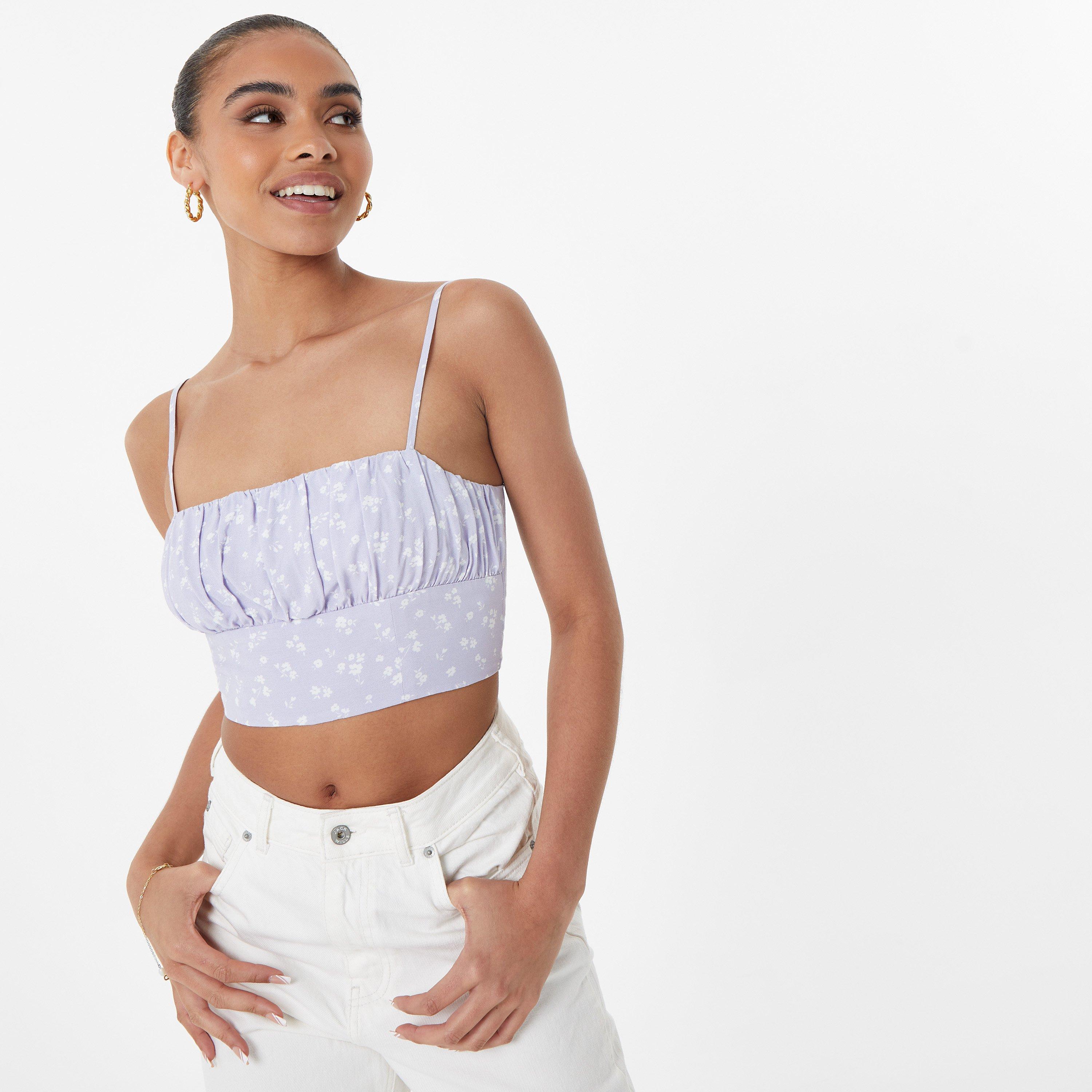 Estampado lilás - Jack Wills - Woven Fitted Cami - 1