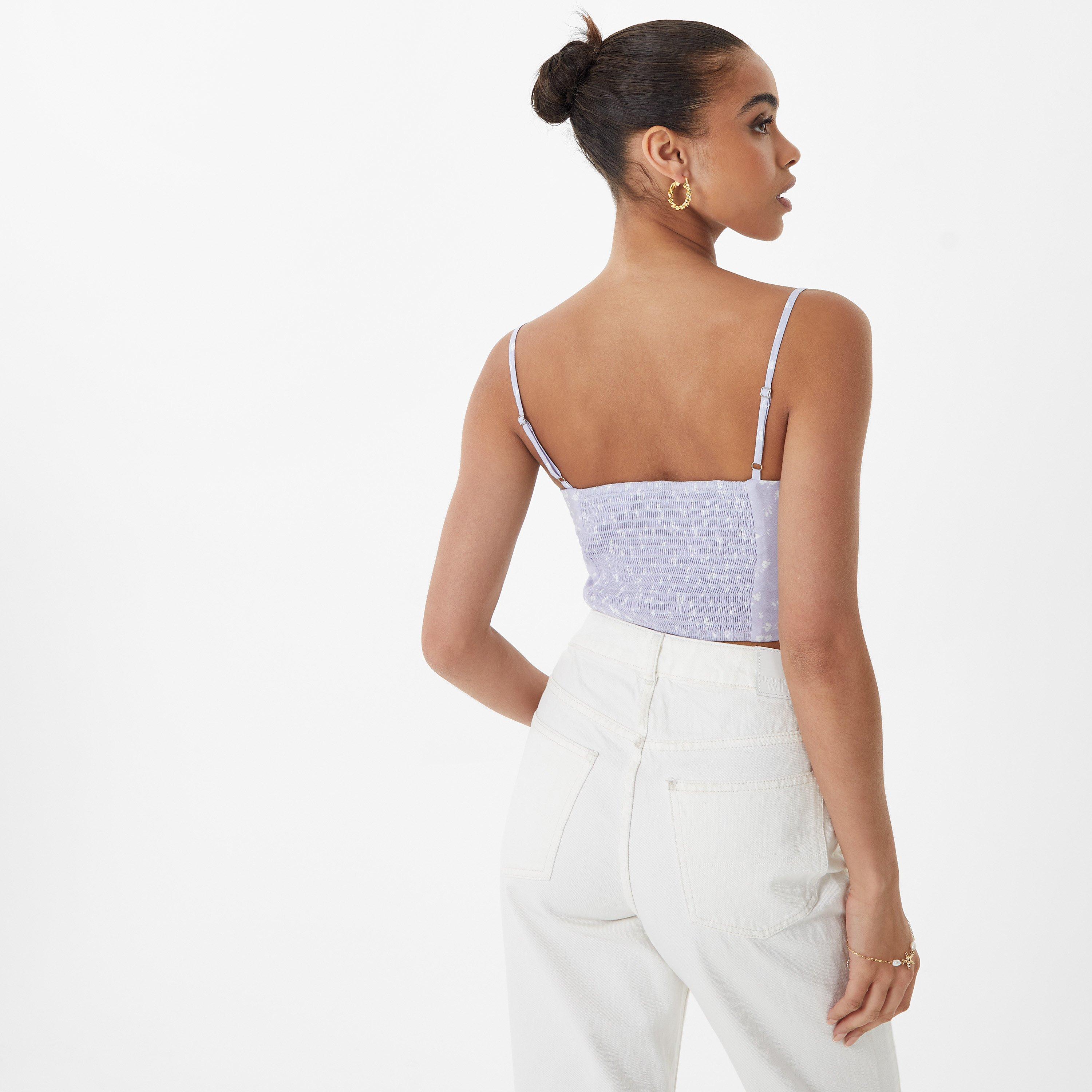 Estampado lilás - Jack Wills - Woven Fitted Cami - 2