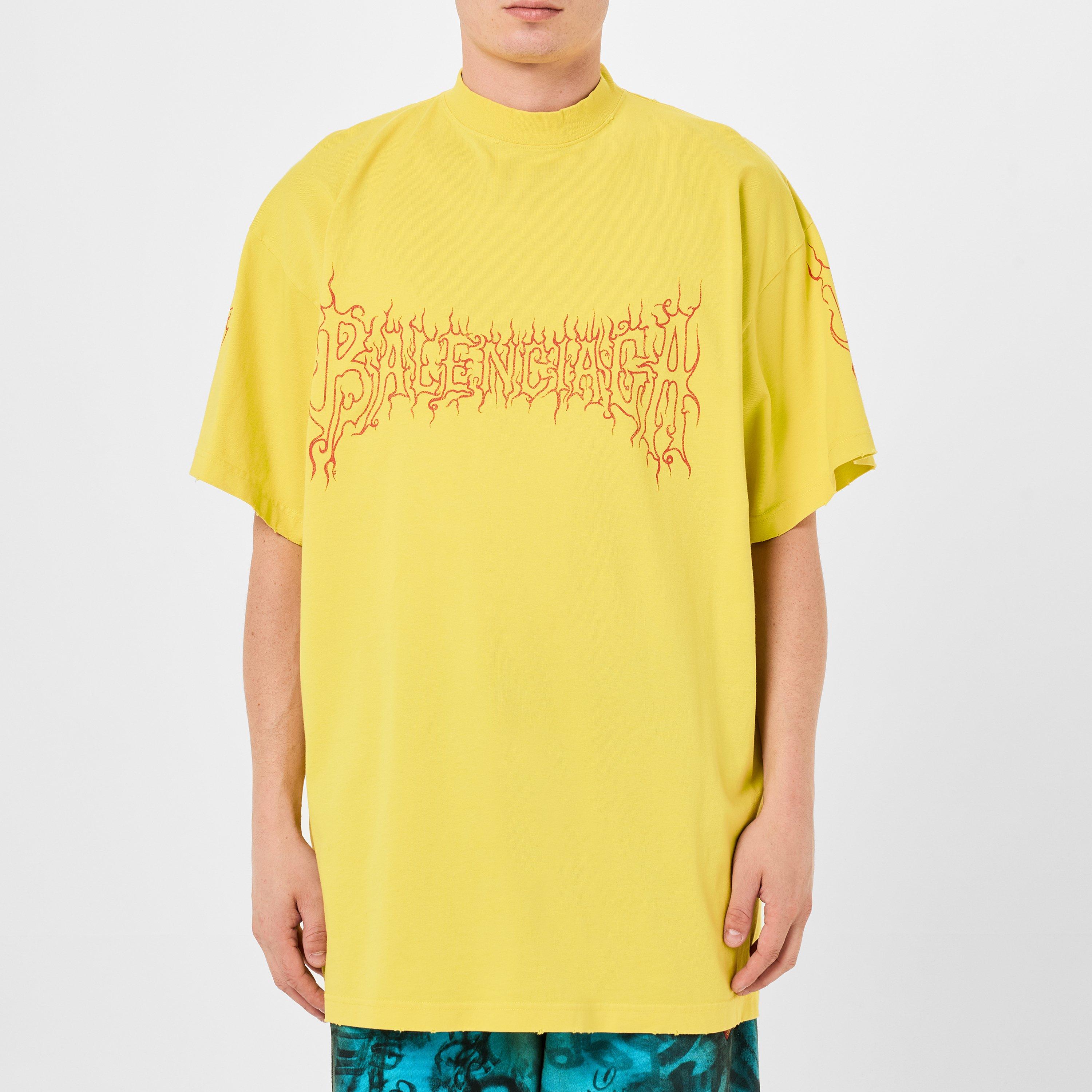 Yellow/Red - Balenciaga - Darkwave Oversized T-Shirt - 3