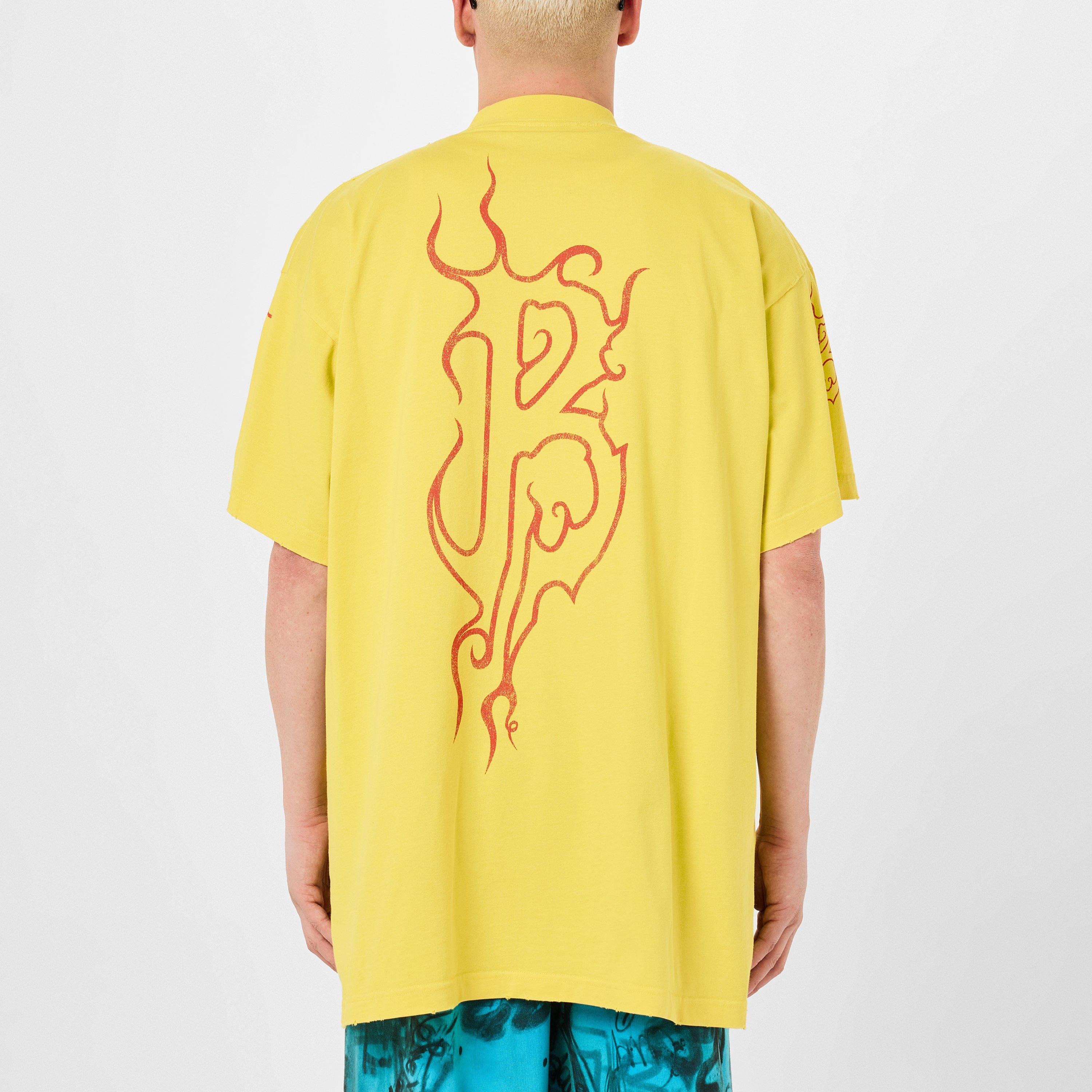 Yellow/Red - Balenciaga - Darkwave Oversized T-Shirt - 4