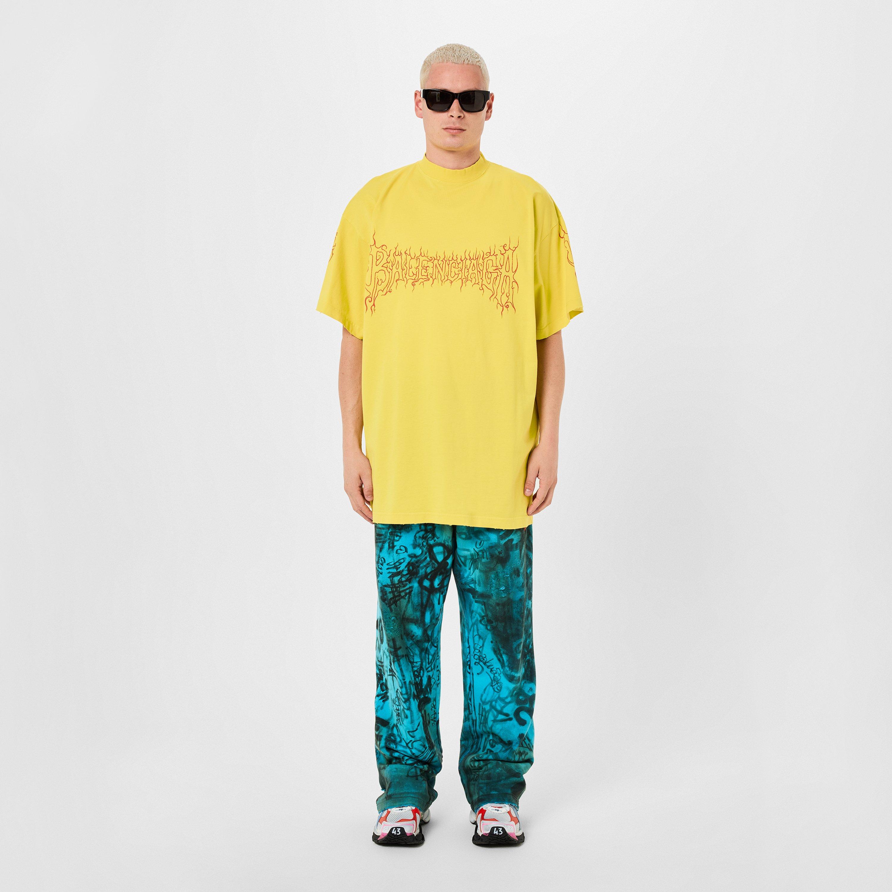 Yellow/Red - Balenciaga - Darkwave Oversized T-Shirt - 6
