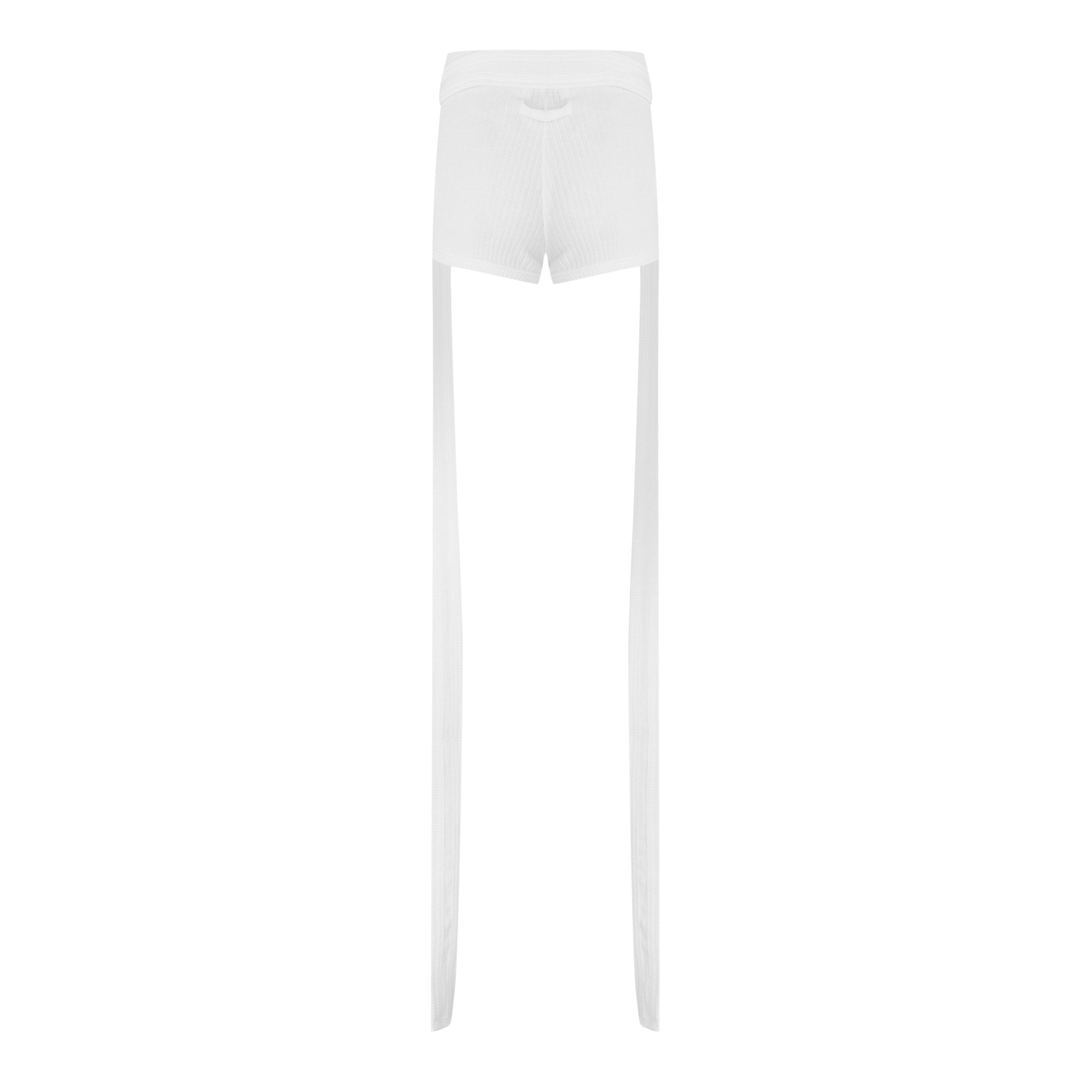 White 01 - Jean Paul Gaultier - Patch Shorts - 6