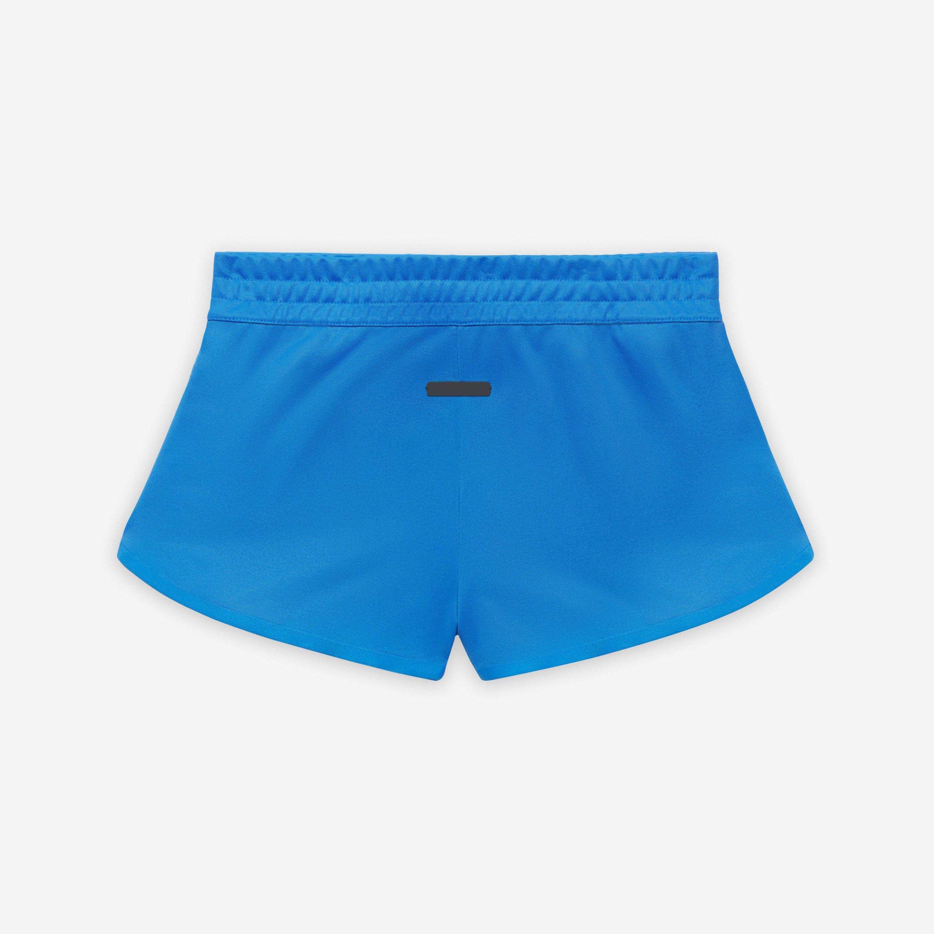 Blue Rush - adidas - Women's Fleece Jogger Shorts - 1