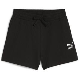 Puma Puma Classics Ribbed A-Line Shorts Jogger Short Womens