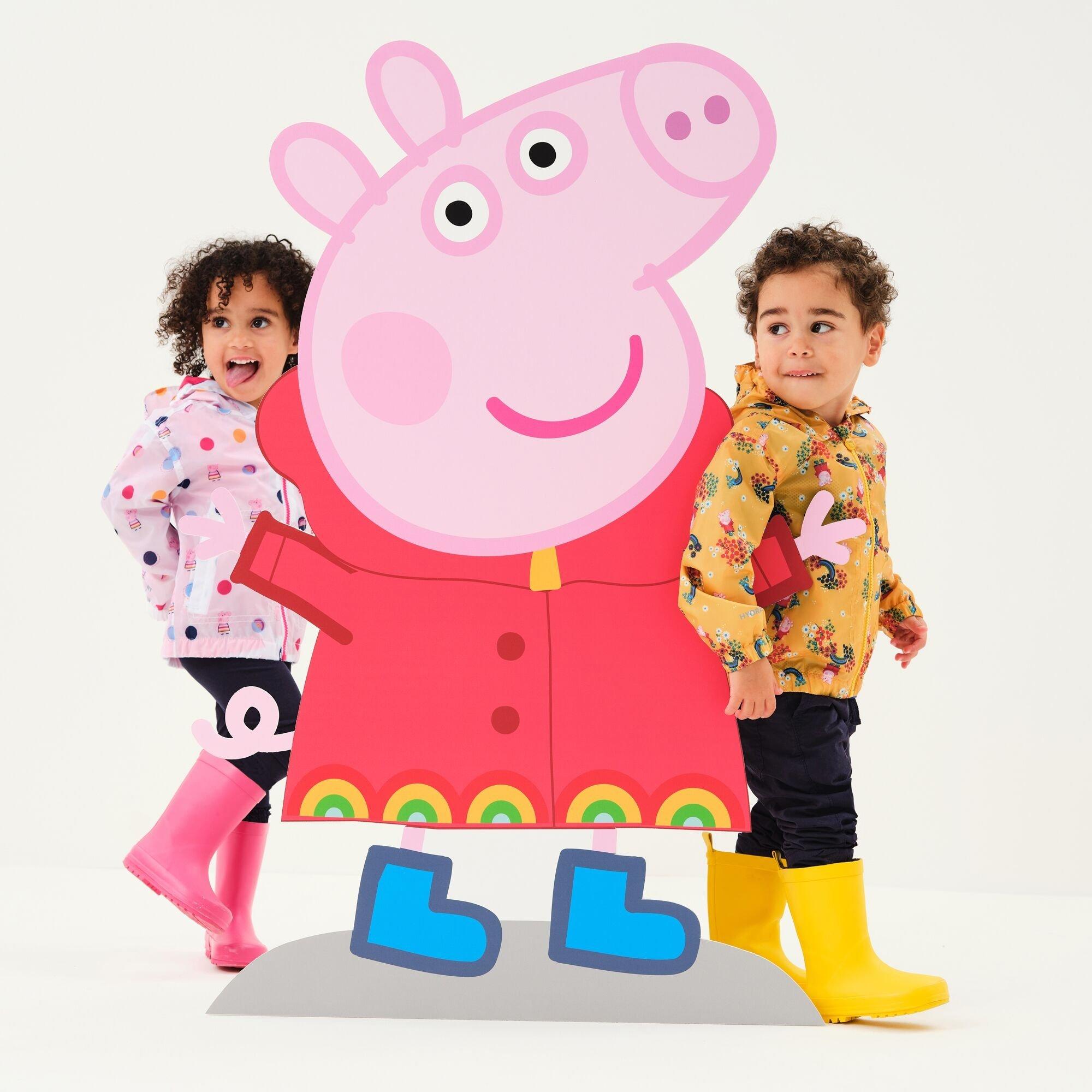 White Polka - Regatta - Peppa Pig Muddy Puddle Waterproof Jacket - 7