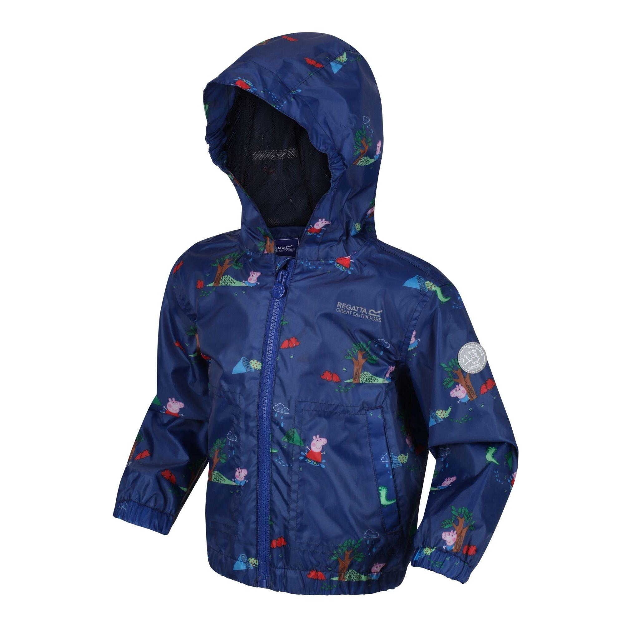 Newroylpeppa - Regatta - Unisex Kids' Peppa Pig Muddy Puddle Hydrafort Waterproof Jacket - 1