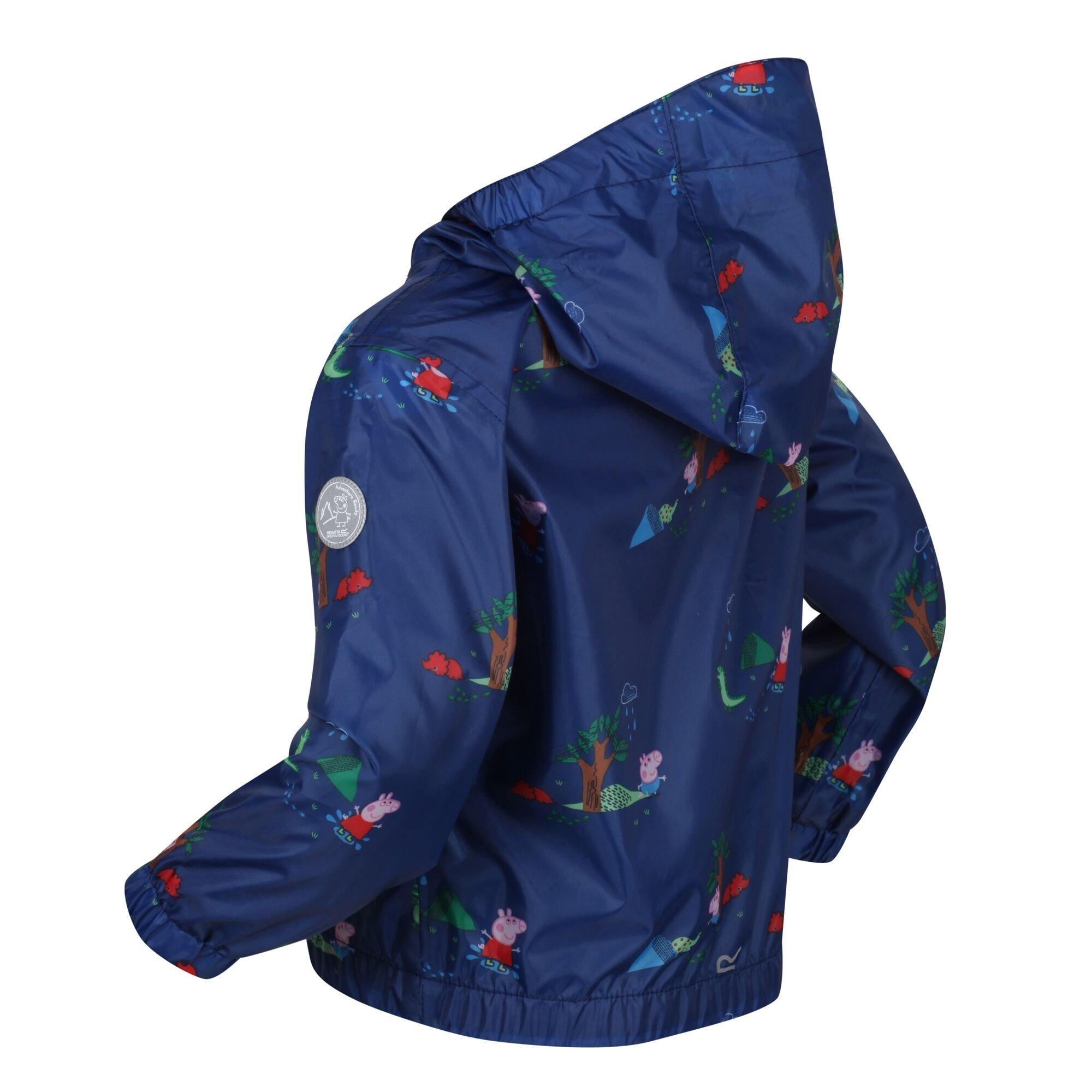 Newroylpeppa - Regatta - Unisex Kids' Peppa Pig Muddy Puddle Hydrafort Waterproof Jacket - 3